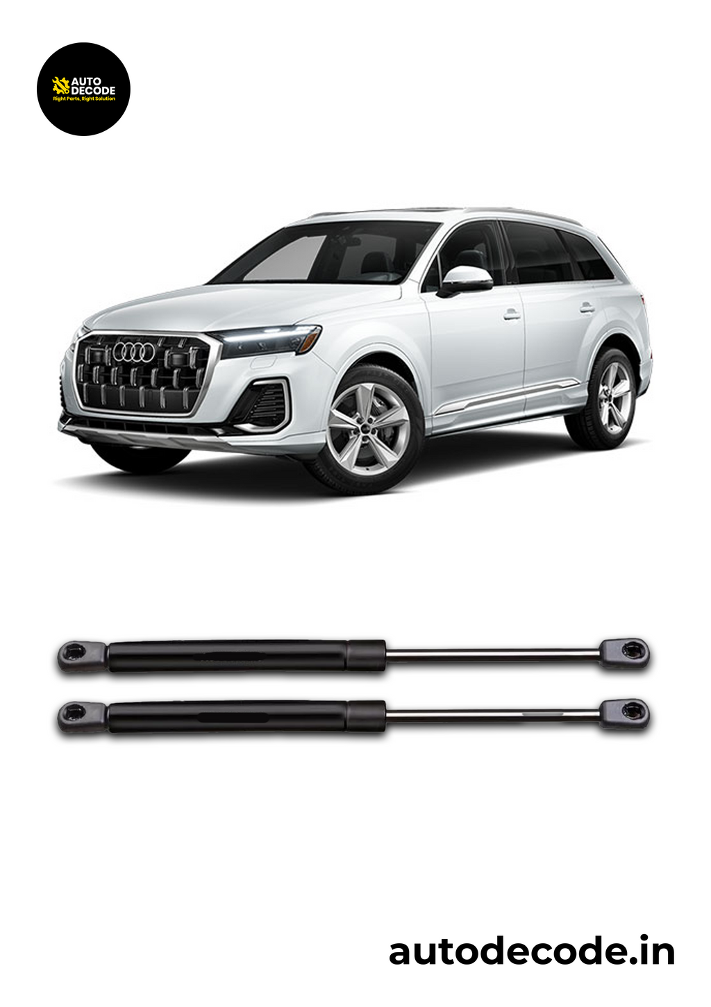 Bonnet Gas Struts for Audi Q7 | Hood Lift Support | Set of 2