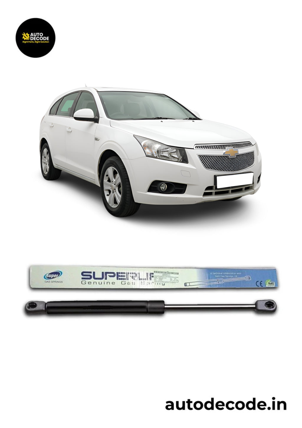 Bonnet Gas Struts for Chevrolet Captiva | Hood Lift Support | Set of 2