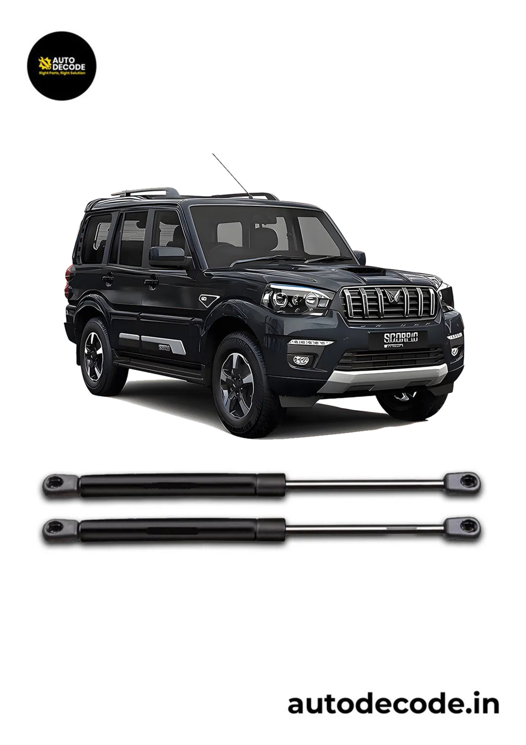 Bonnet Gas Struts for Mahindra Scorpio S10 | Hood Lift Support | Set of 2