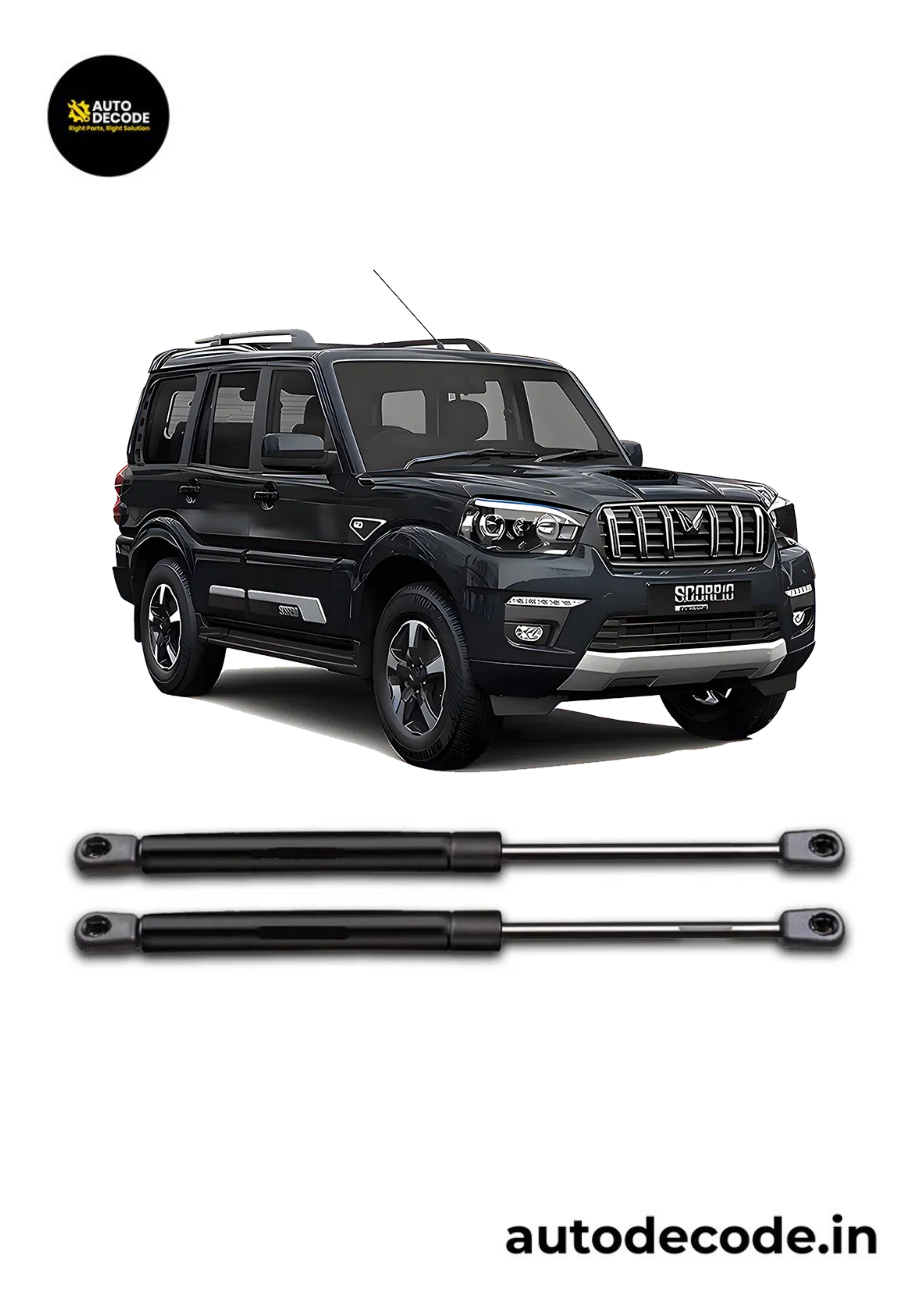 Bonnet Gas Struts for Mahindra Scorpio S10 | Hood Lift Support | Set of 2