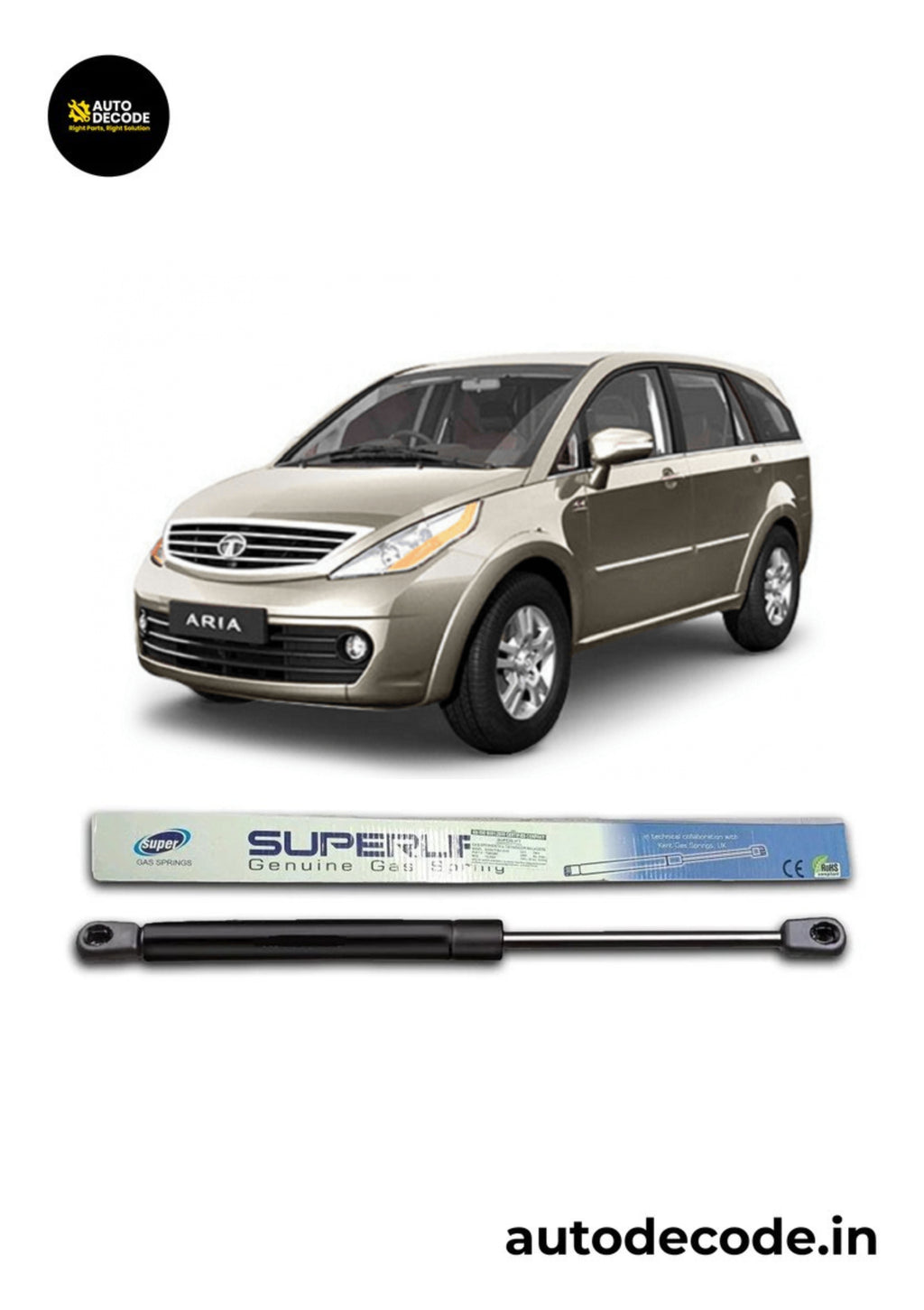 Bonnet Gas Struts for Tata Aria | Hood Lift Support | Set of 2