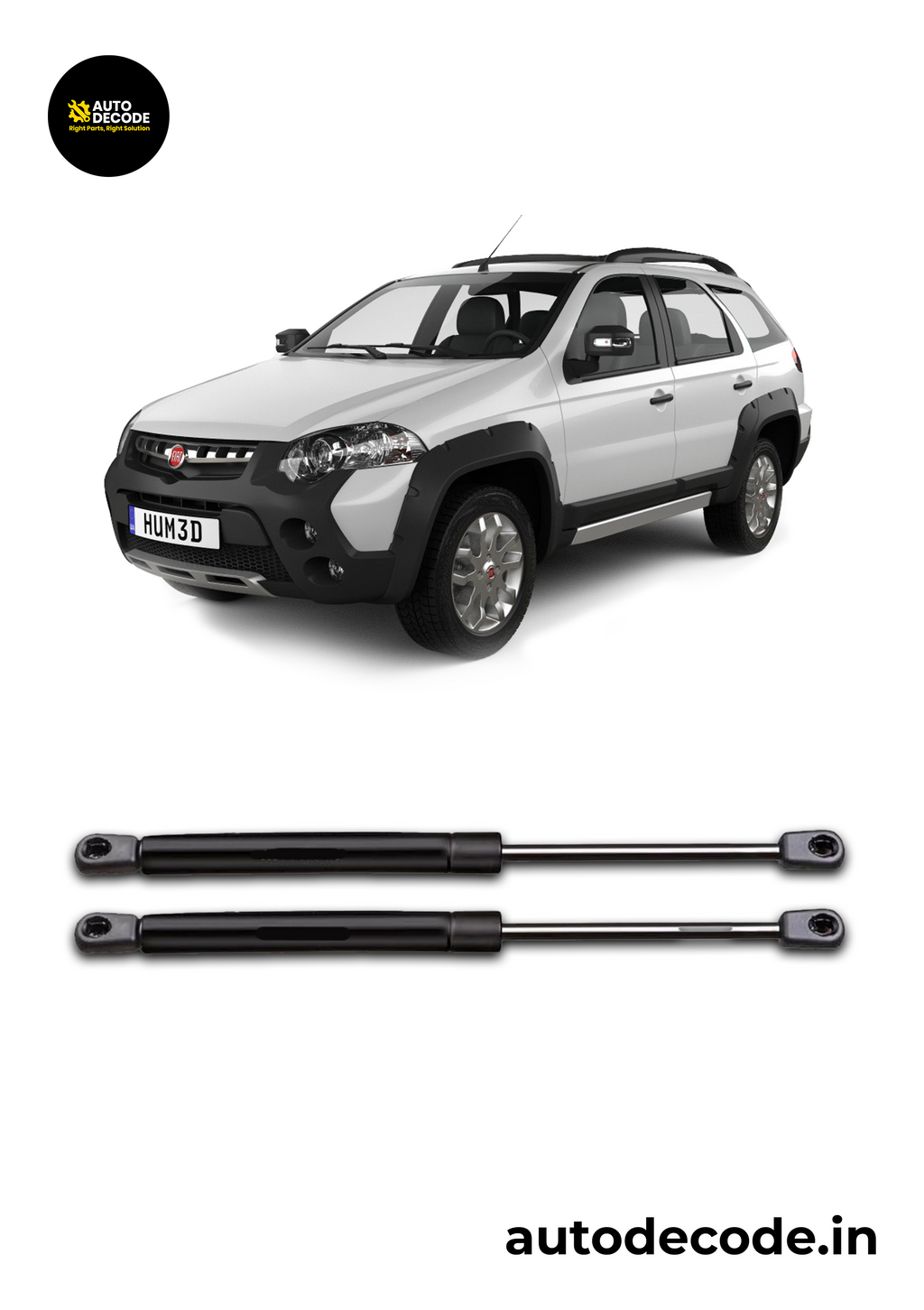 Boot Gas Struts for Fiat Palio Adventure | Dicky Lift Support | Set of 2