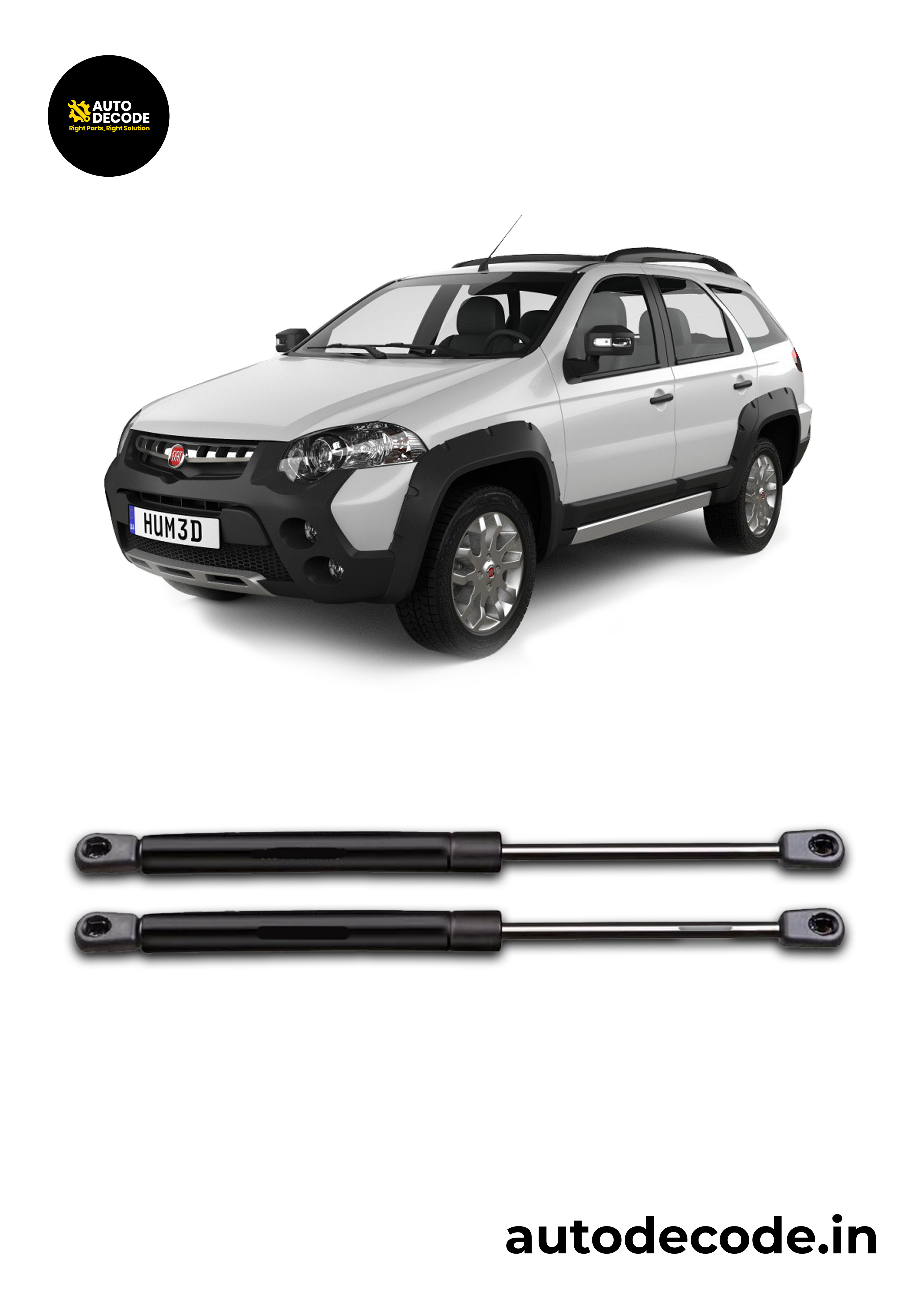 Boot Gas Struts for Fiat Palio Adventure | Dicky Lift Support | Set of 2