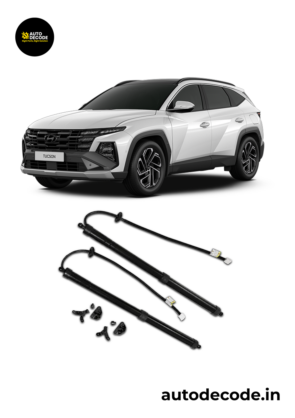 Automatic Electric Boot Gas Struts for Hyundai Tucson | Auto Dicky Lift Support Struts | Set of 2