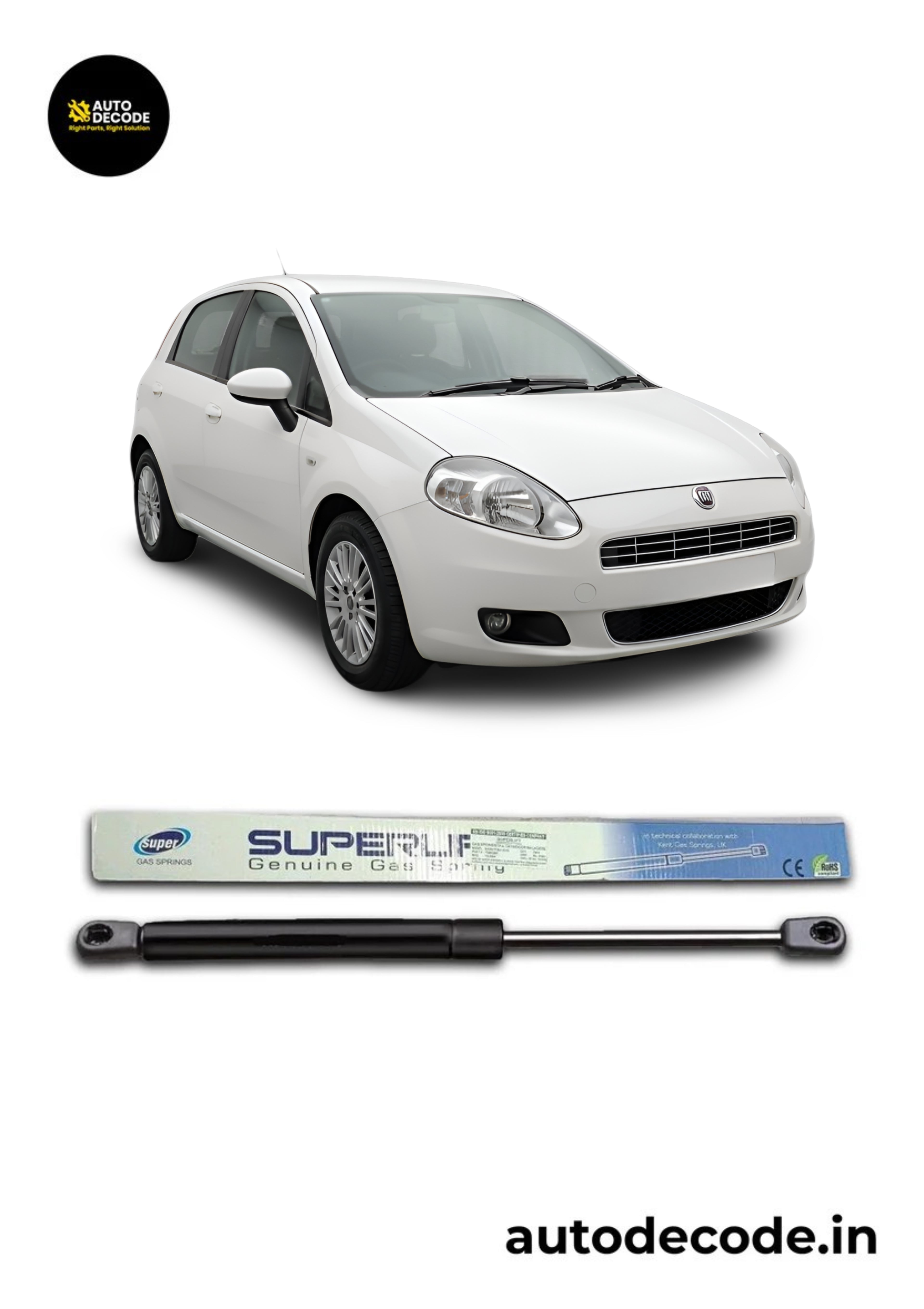 Boot Gas Struts for Fiat Punto | Dicky Lift Support | Set of 2