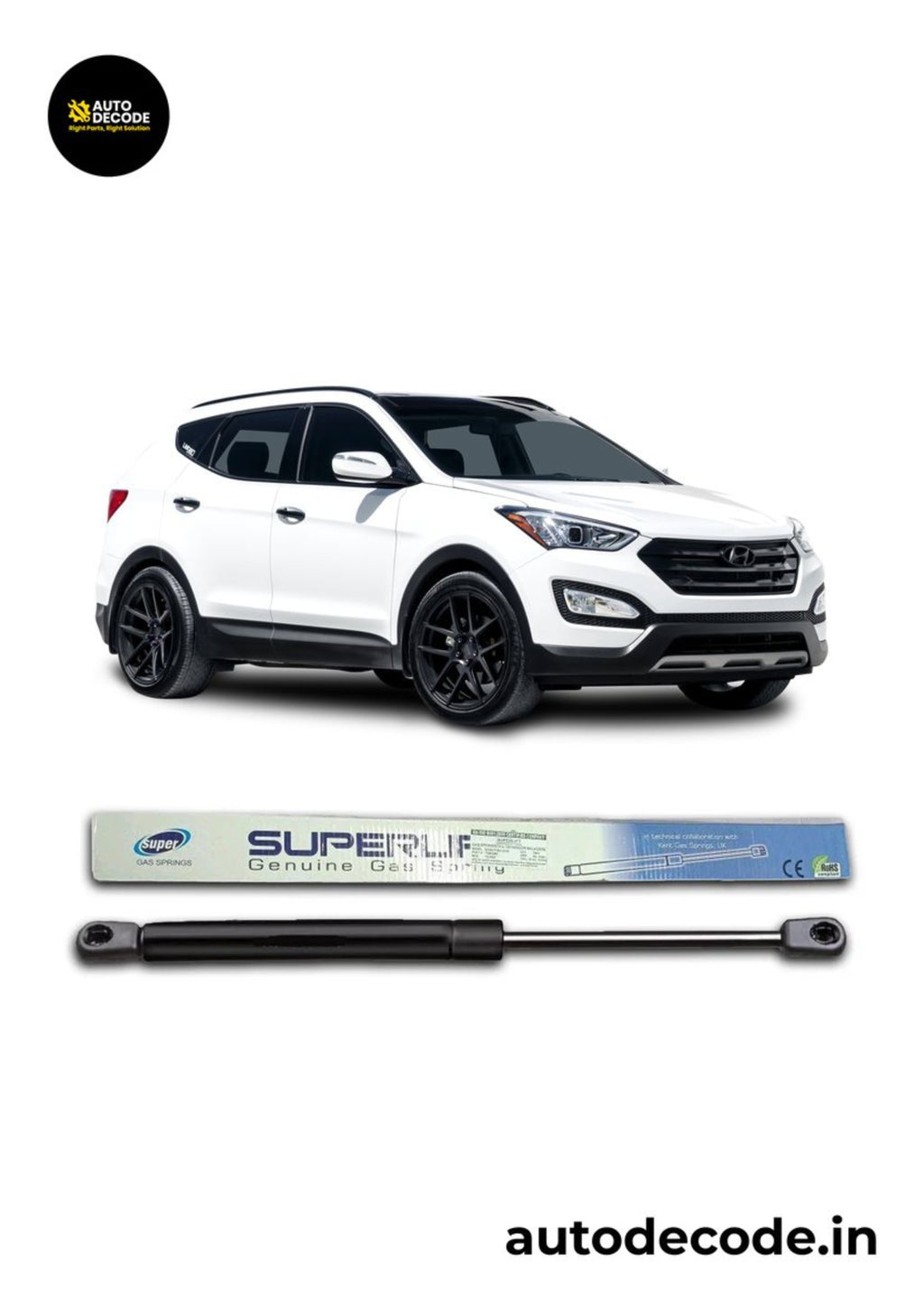 Boot Gas Struts for Hyundai Santa Fe New Model | Dicky Lift Support | Set of 2