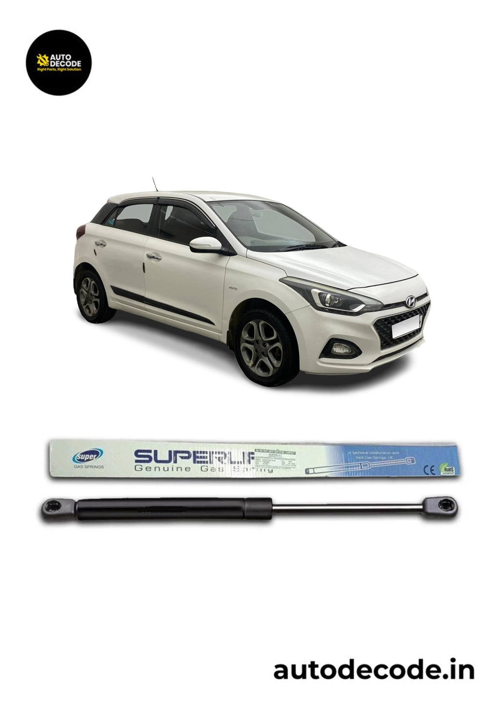 Boot Gas Struts for Hyundai i20 Elite | Dicky Lift Support | Set of 2