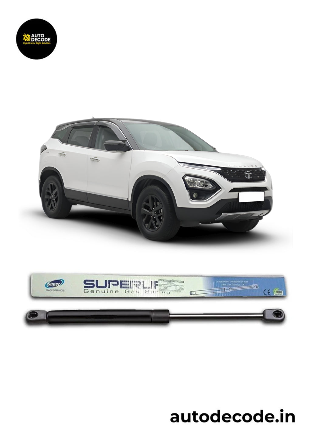 Boot Gas Struts for Tata Harrier | Dicky Lift Support | Set of 2
