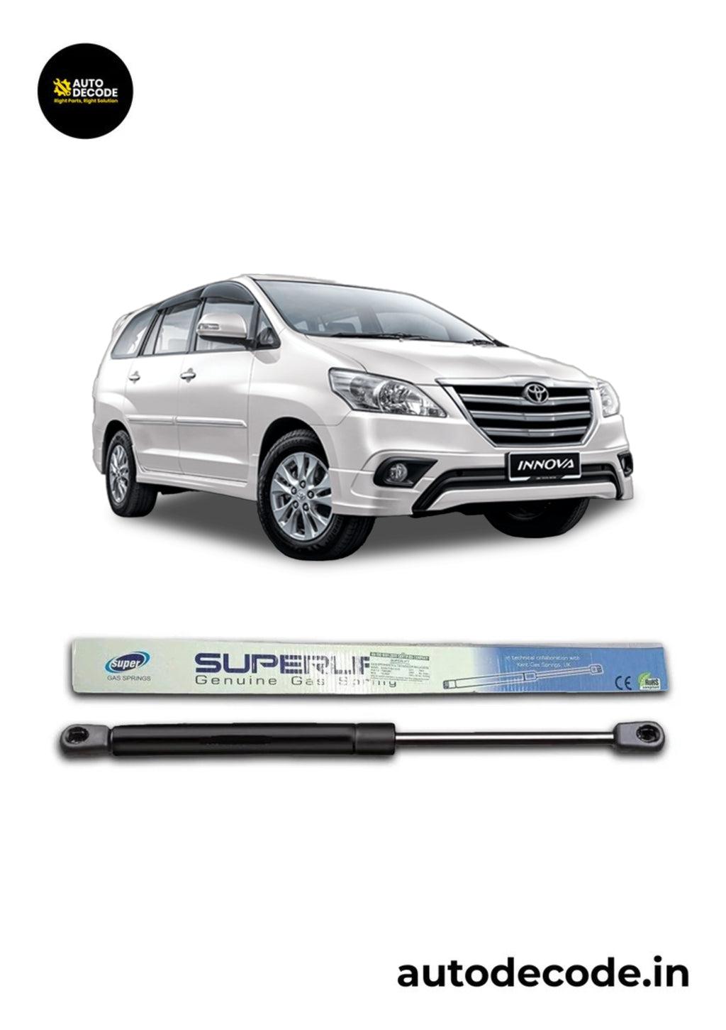 Boot Gas Struts for Toyota Innova | Dicky Lift Support | Set of 2