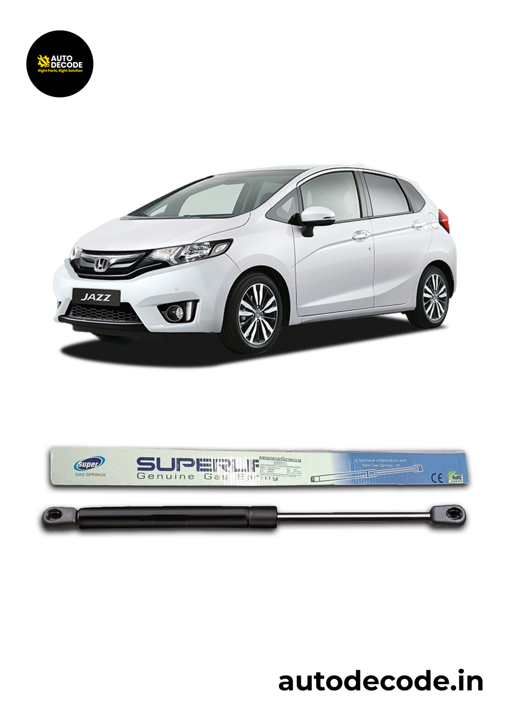 Boot Gas Struts for Honda Jazz | Dicky Lift Support | Set of 2