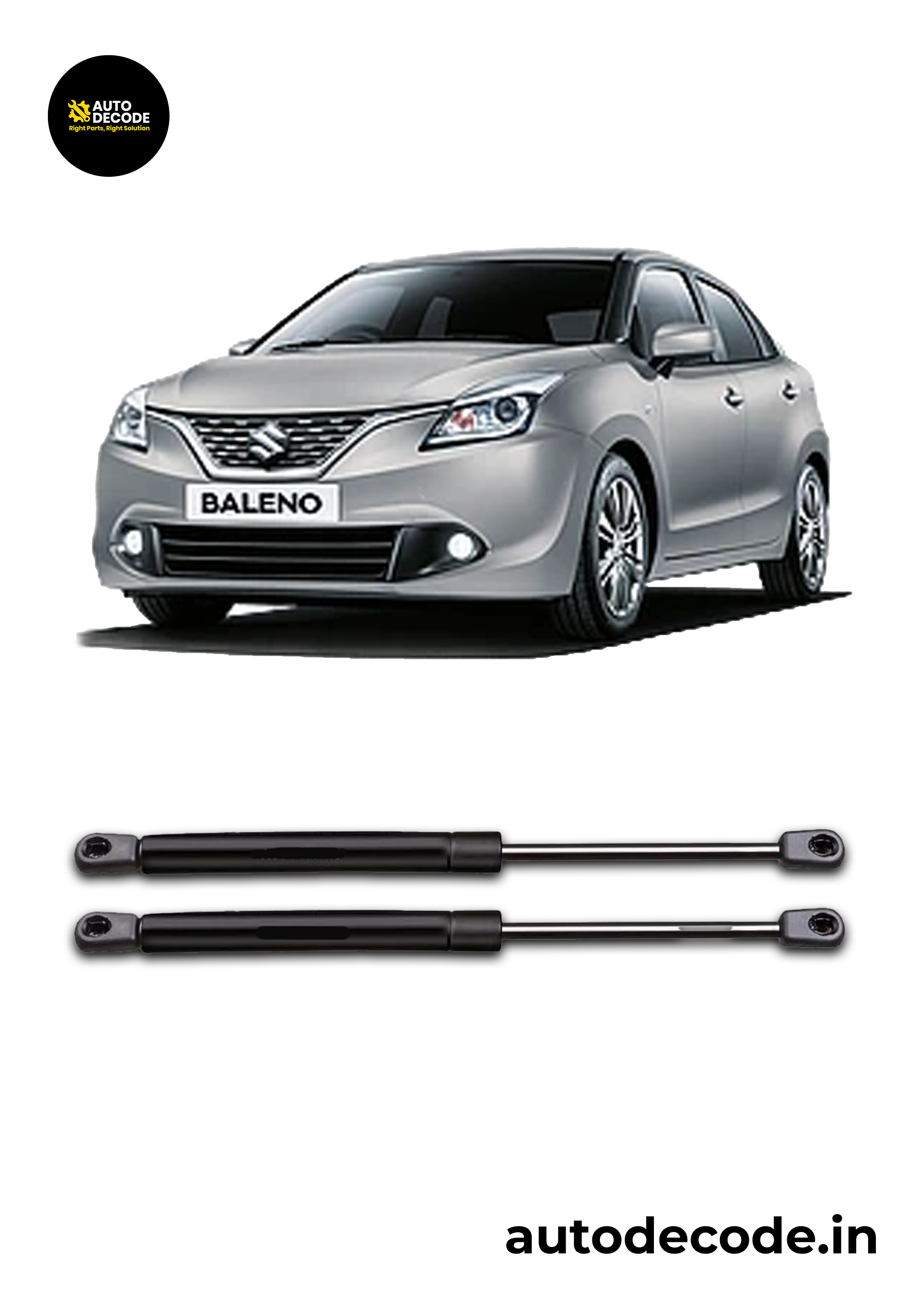 Boot Gas Struts for Maruti Baleno | Dicky Lift Support | Set of 2