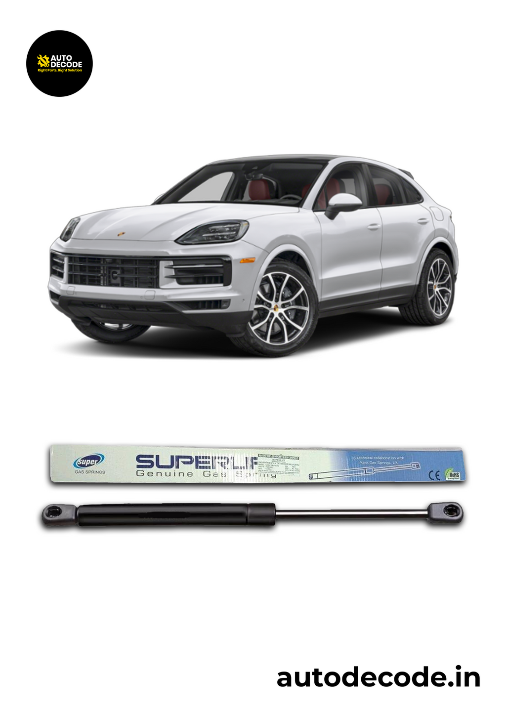 Boot Gas Struts for Porsche Cayenne | Dicky Lift Support | Set of 2