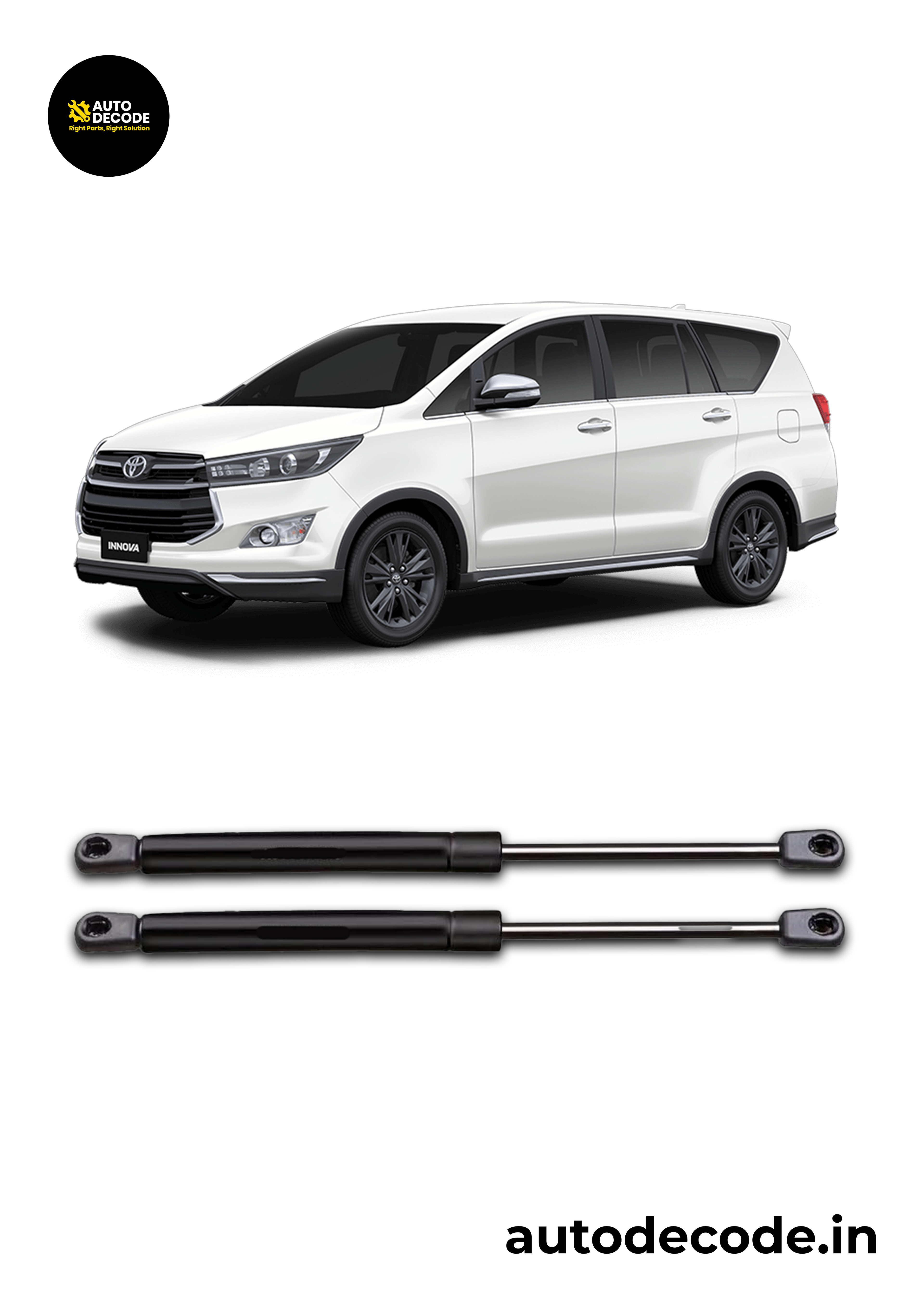 Boot Gas Struts for Toyota Innova Crysta | Dicky Lift Support | Set of 2