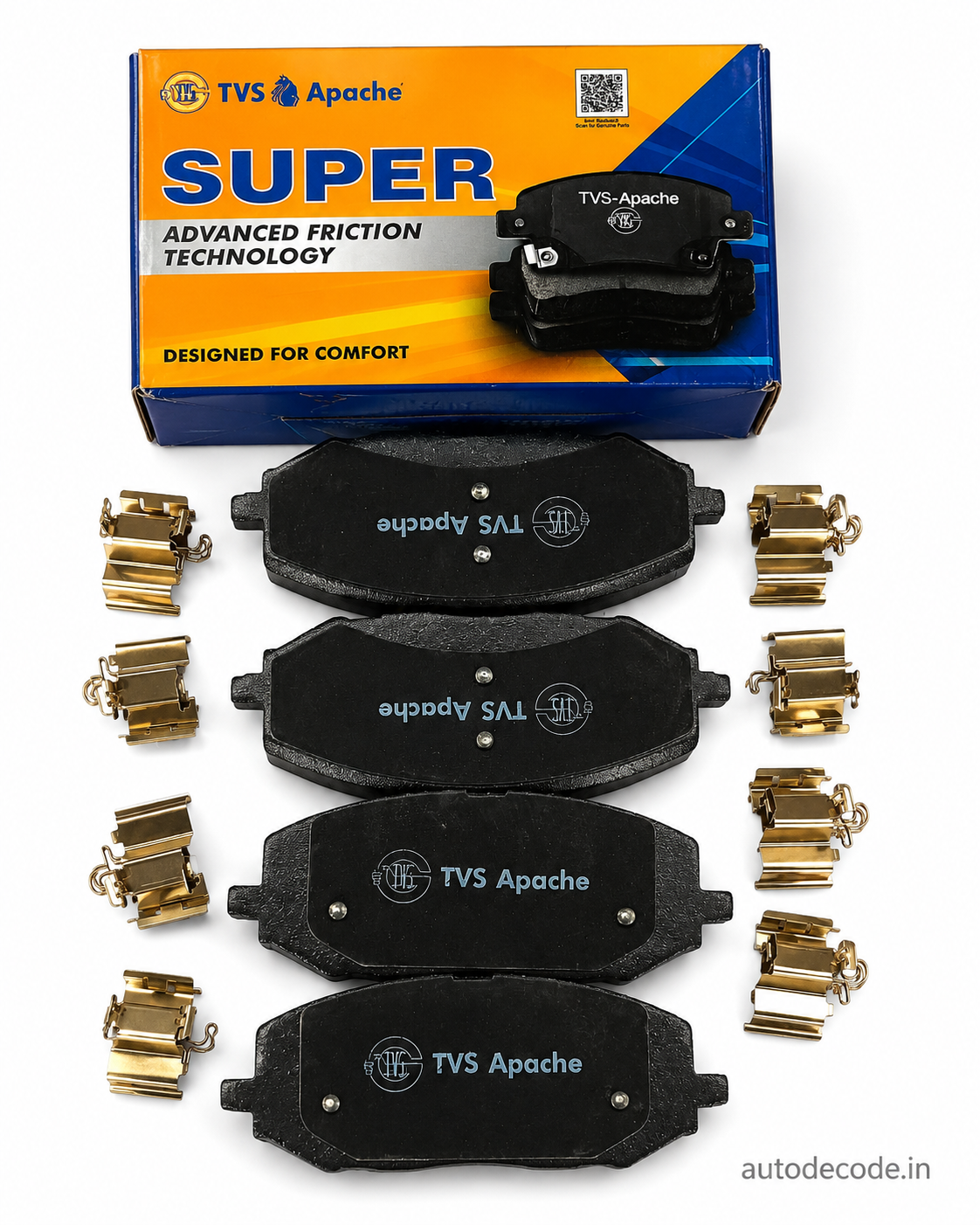 Front Brake Pads For Skoda Kushaq / Slavia / Volkswagen Virtus / Taigun – TVS