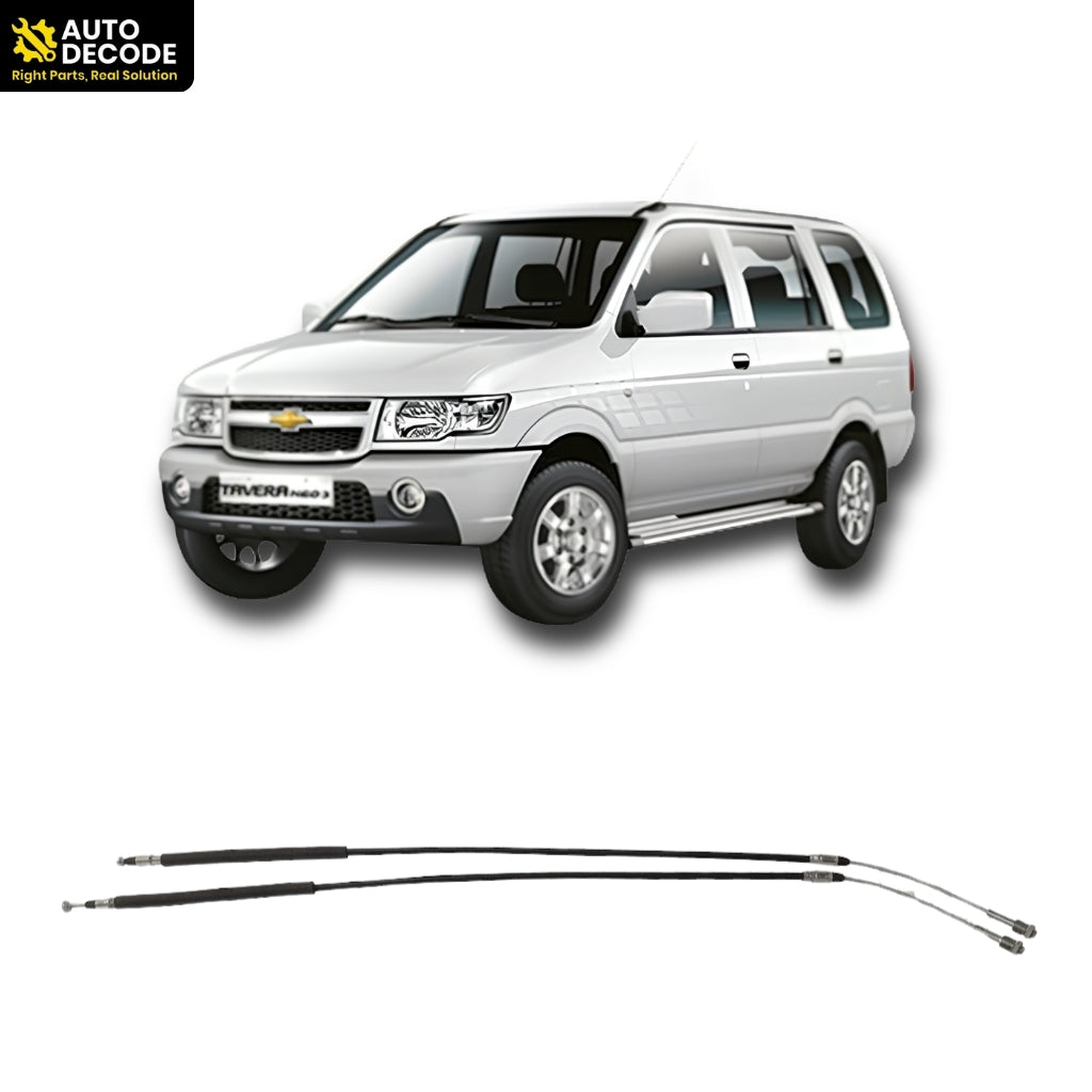 Chevrolet Tavera Latest Model Rear Parking Brake Cable Set of 2 | New Era