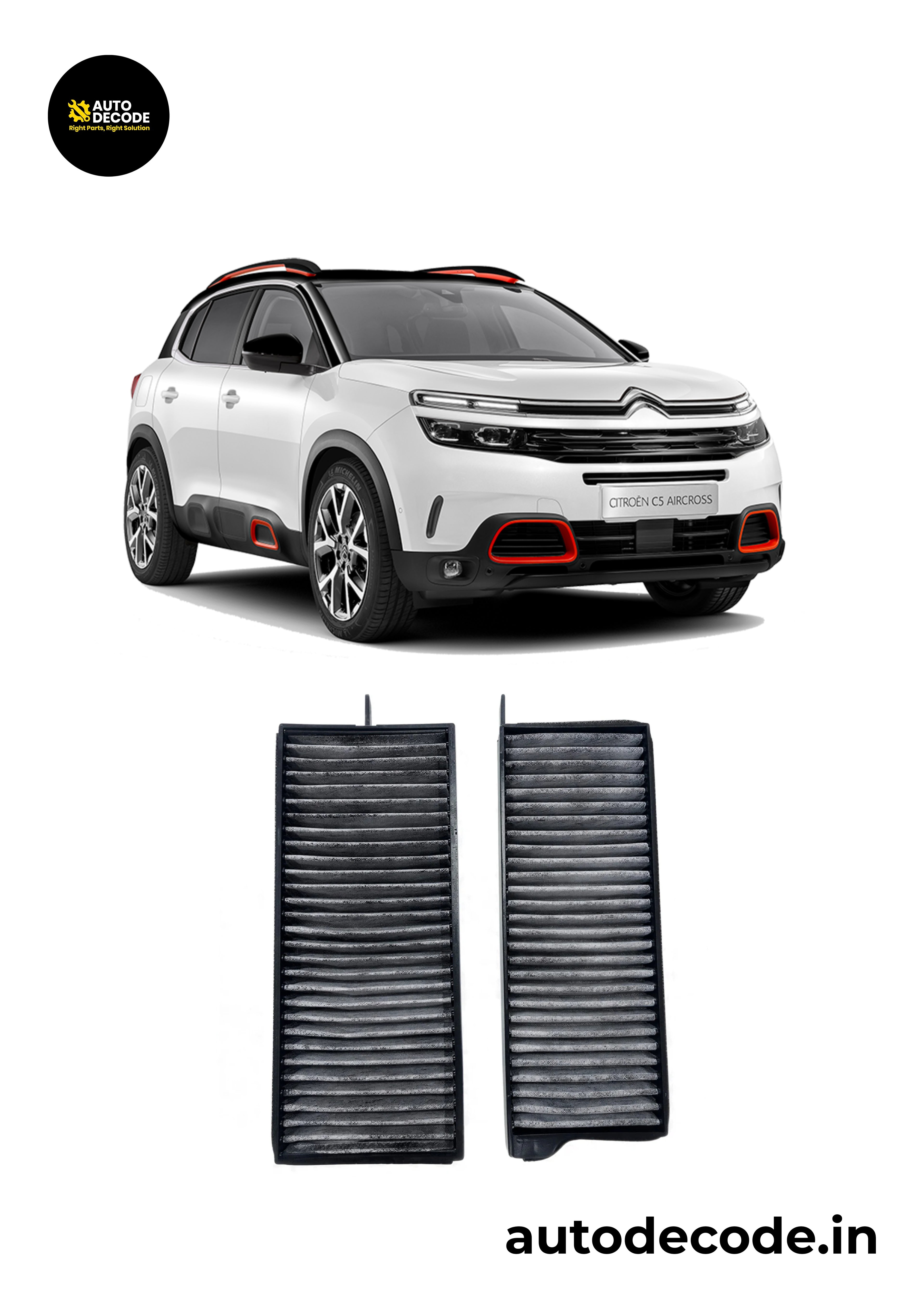 Citroën C5 Aircross Activated Carbon Cabin Filter (Set of 2)