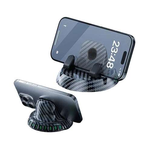 RD Dashboard Mobile Holder MH08 | 360° Rotating Car Phone Holder with Parking Number Plate