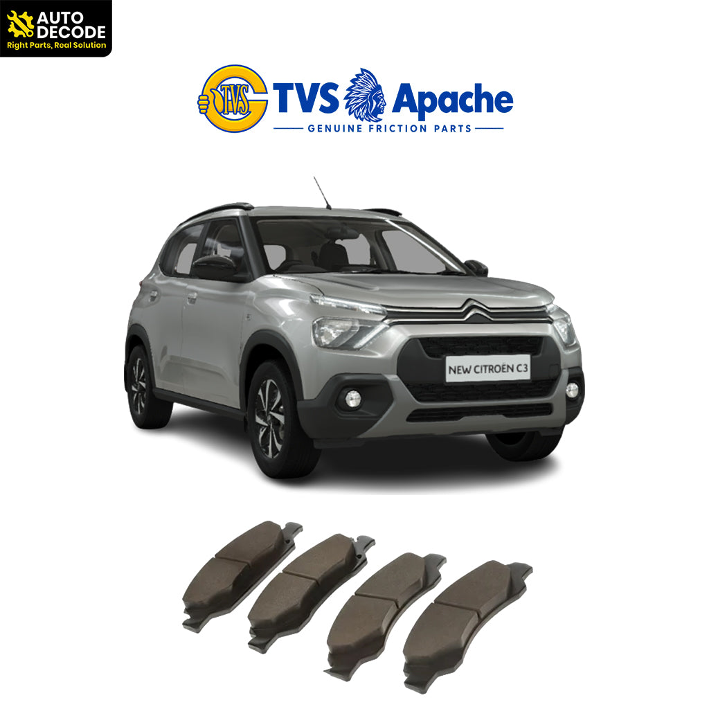 Front Brake Pads For Citroën C3 (Non Turbo) – TVS SUPER | Set of 4
