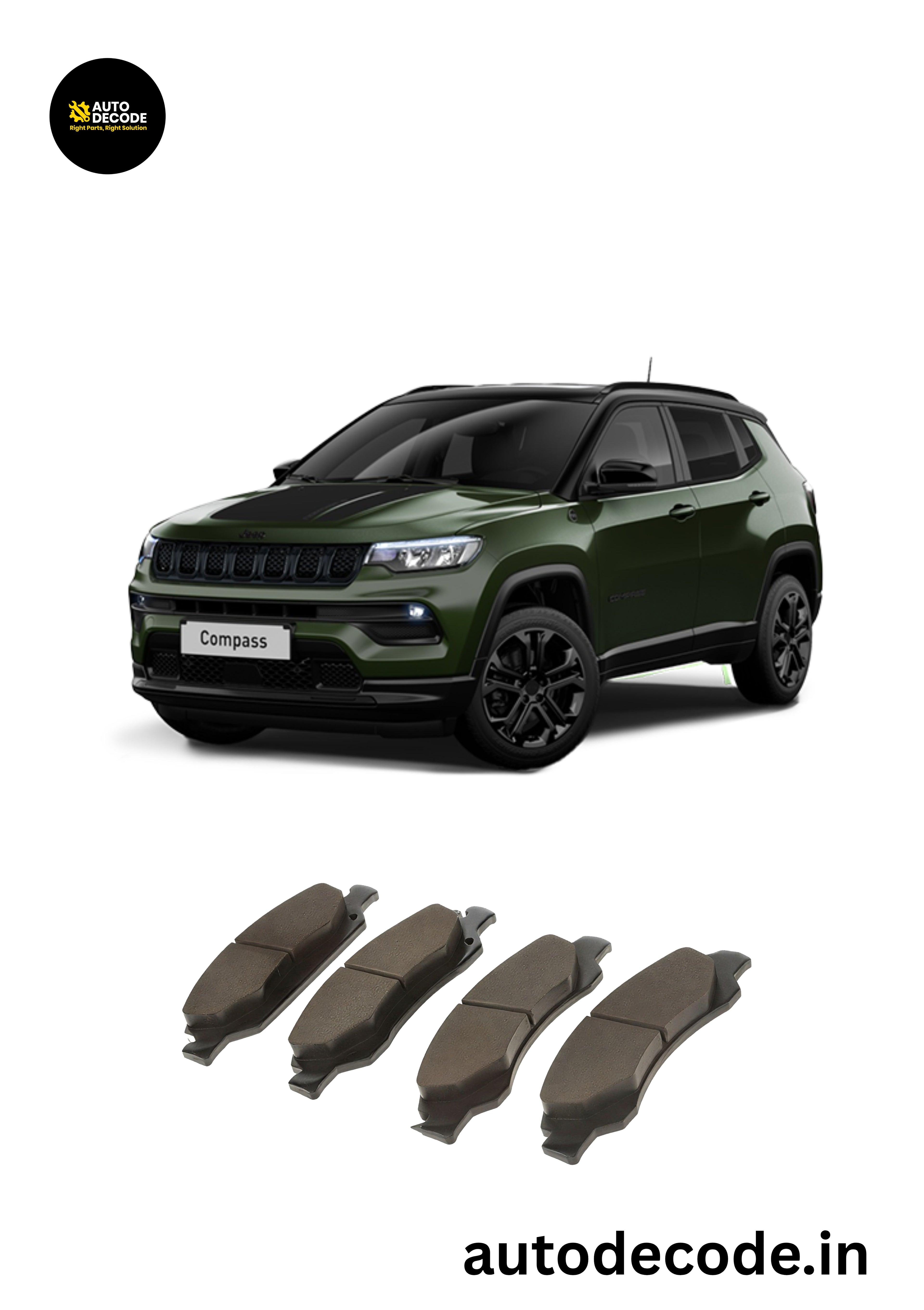 Front Brake Pads For Jeep Compass | TVS Genuine