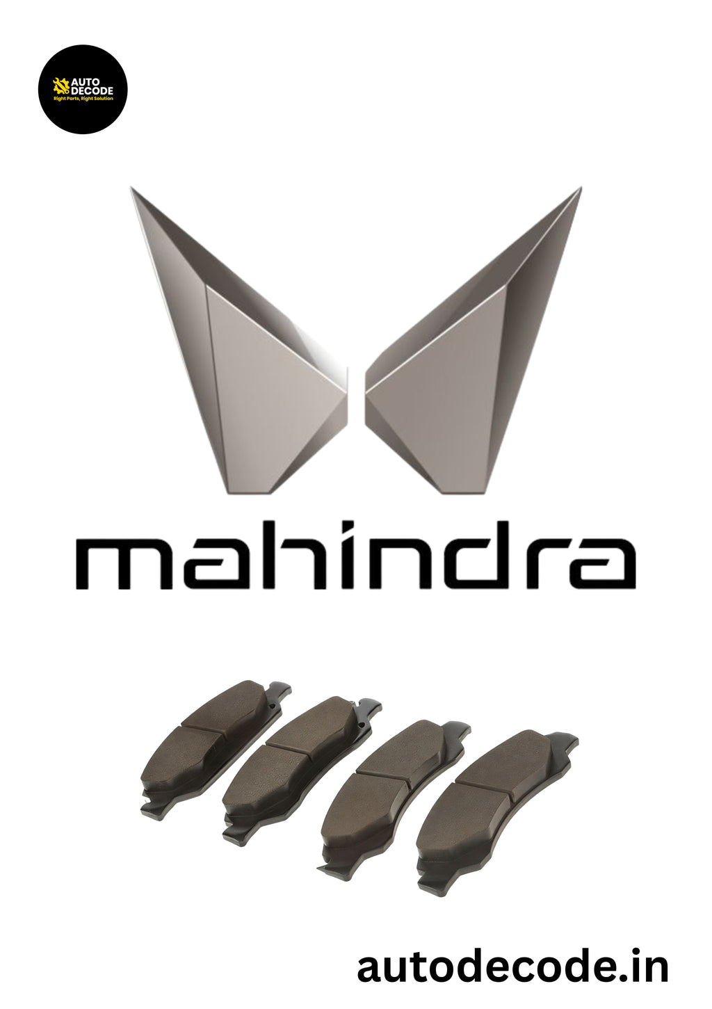 Front Brake Pad Kit Pad Assy EPB For Mahindra Scorpio N / Thar ROXX – Genuine
