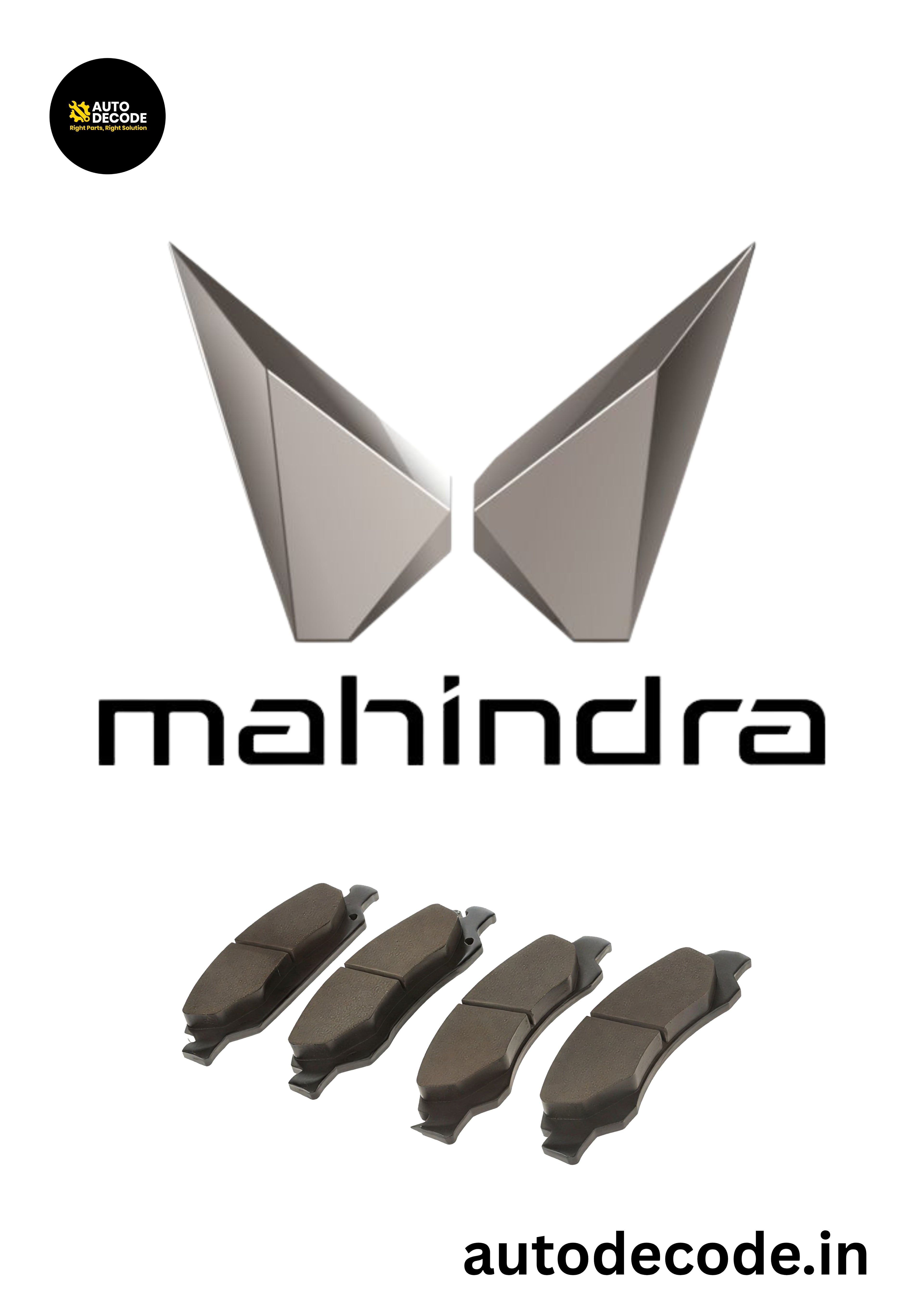 Front Brake Pads For Mahindra Xylo / TUV300 – TVS