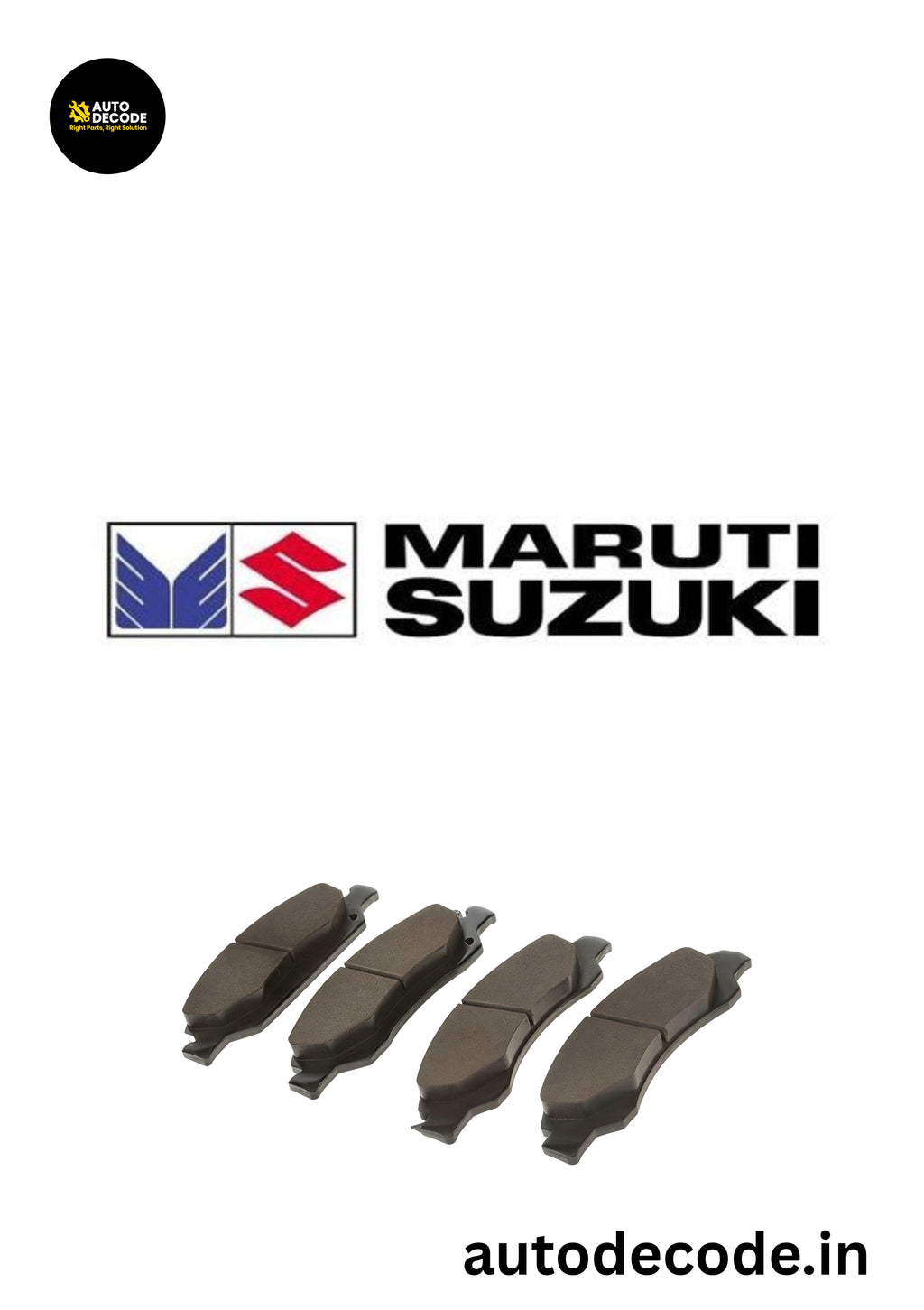 Front Brake Pads For Suzuki Alto / Celerio / Wagon R – Maruti Genuine (MGP)