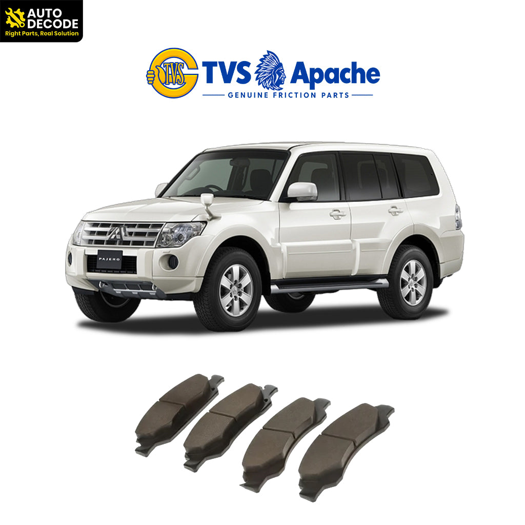 Front Brake Pads For Mitsubishi Pajero & Nissan Evalia Set of 2 | TVS