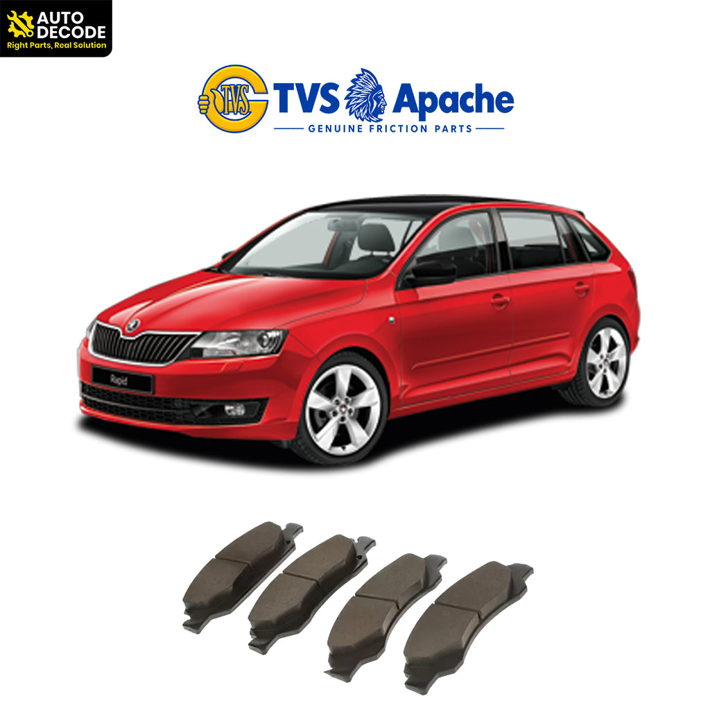 Front Brake Pads For VW Polo, Vento & Skoda Fabia Set of 4 | TVS SUPER