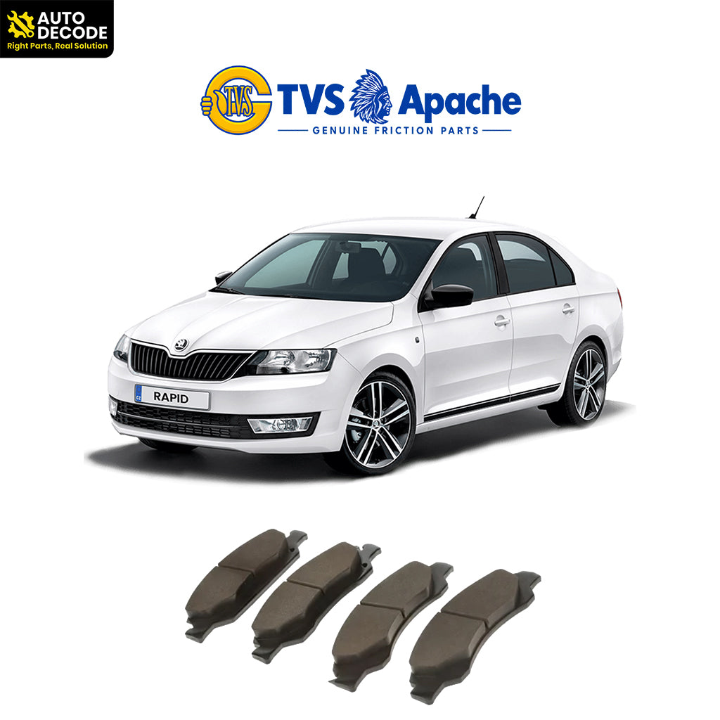 Front Brake Pads For VW Polo / Vento / Ameo / Fabia & Rapid Set of 4 | TVS SUPER