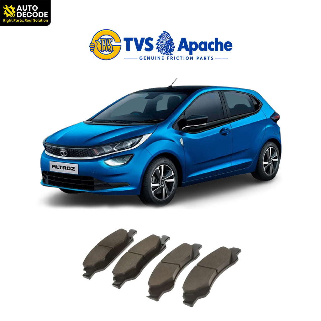 Front Brake Pads For Tata Altroz & Punch Petrol Set of 4 | TVS Dura
