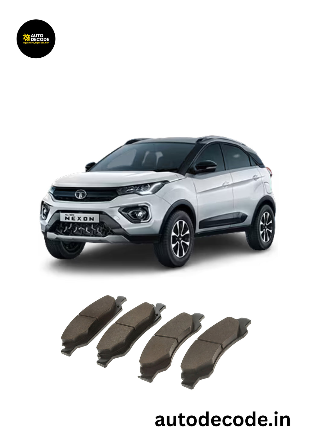 Front Brake Pads For Tata Nexon / Altroz Diesel – TVS