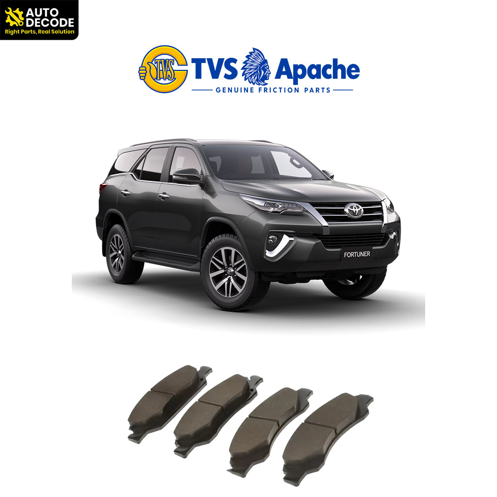 Front Brake Pads For Toyota Fortuner(2016 Onwards) Set of 4 | TVS SUPER