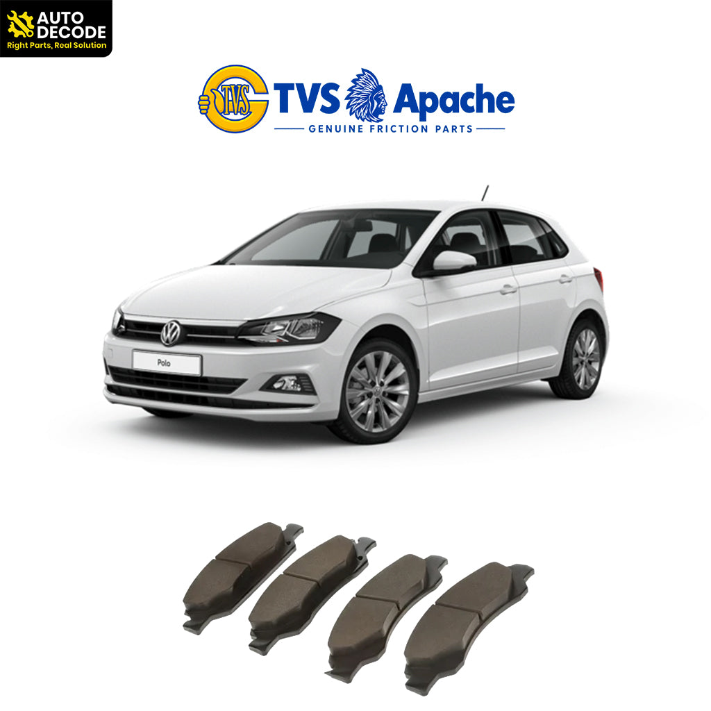 Front Brake Pads For VW Polo / Vento / Ameo / Fabia & Rapid Set of 4 | TVS SUPER