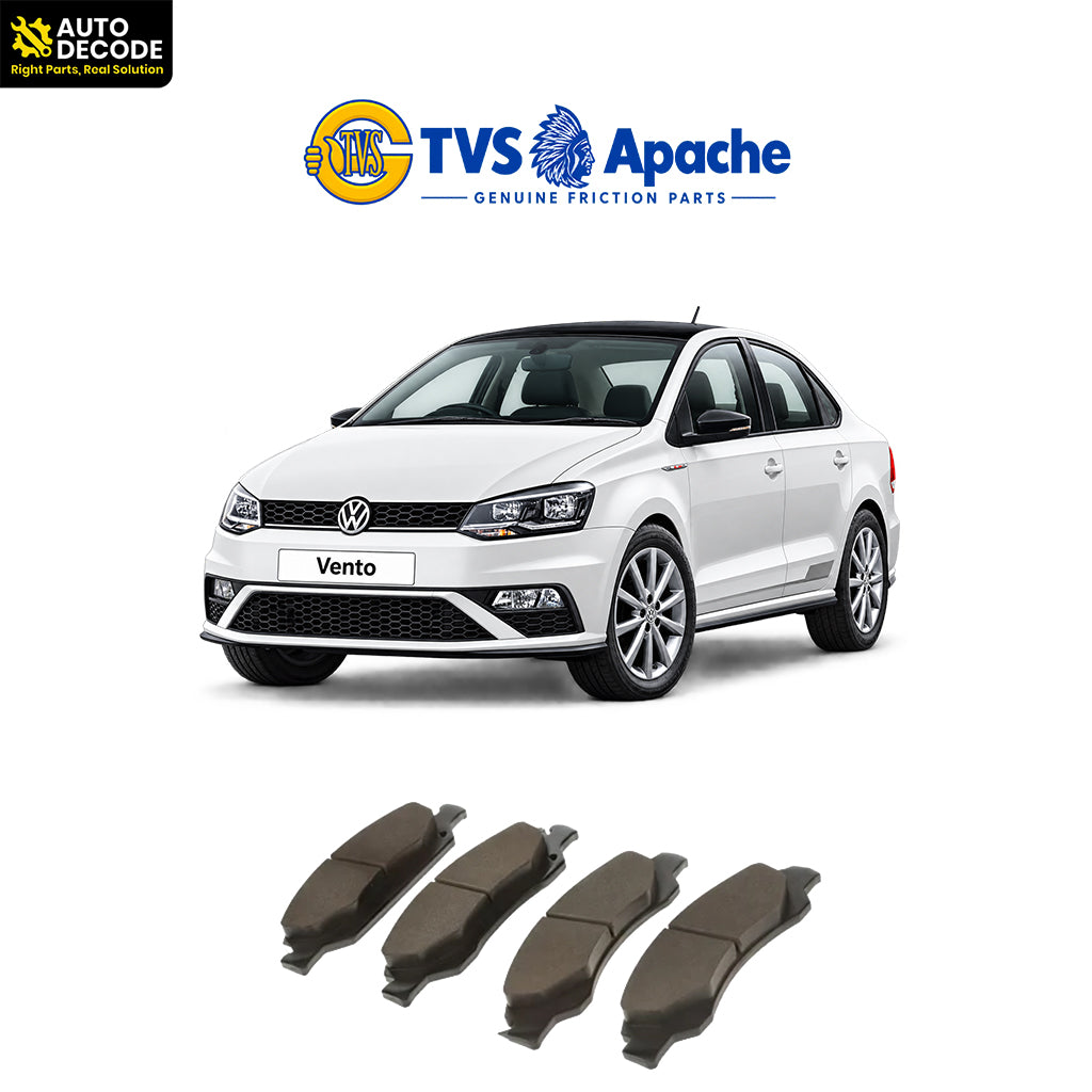 Front Brake Pads For VW Polo, Vento & Skoda Fabia Set of 4 | TVS SUPER