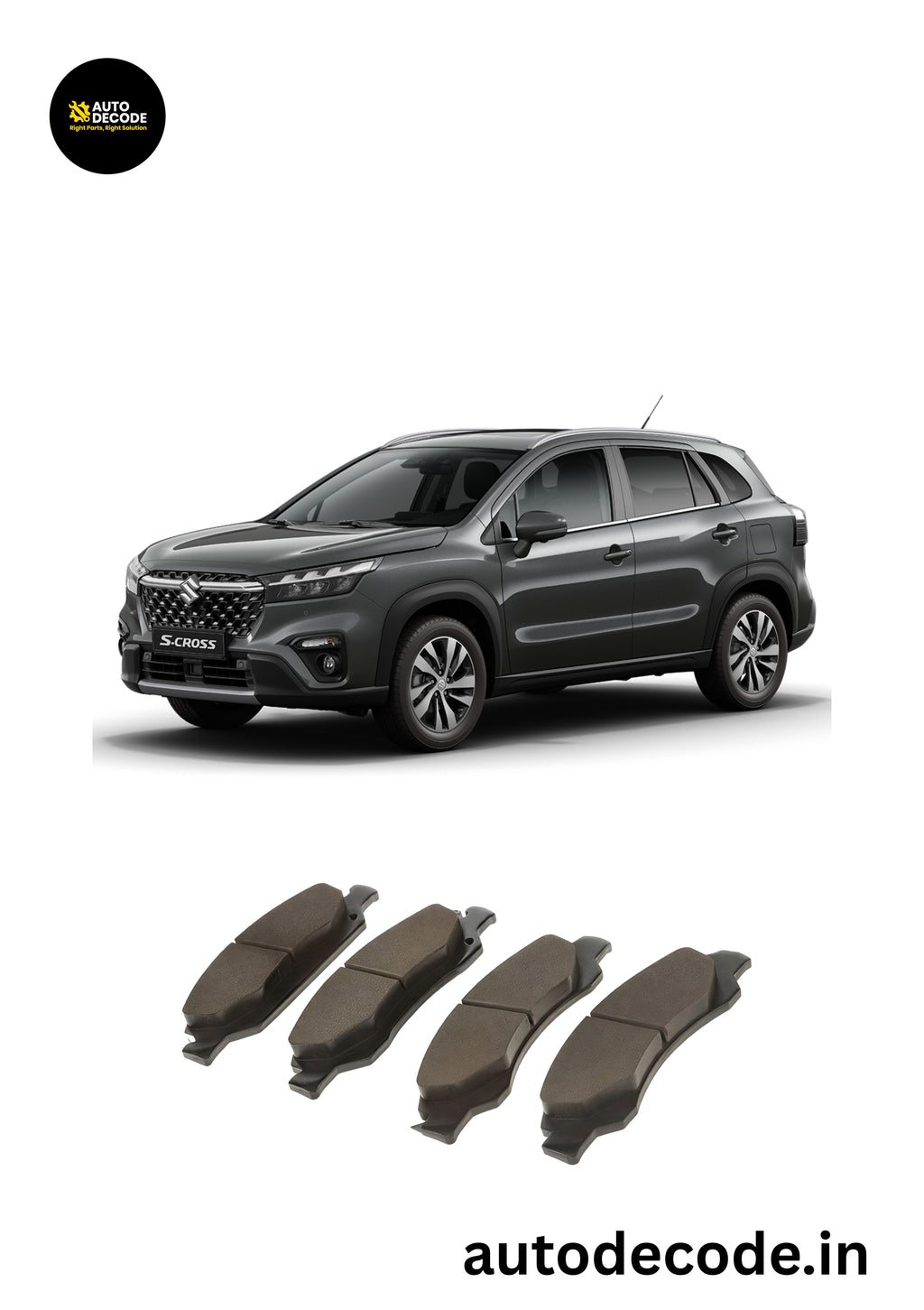 Front Brake Pads For Maruti Brezza / S-Cross / Grand Vitara – Maruti Genuine (MGP)