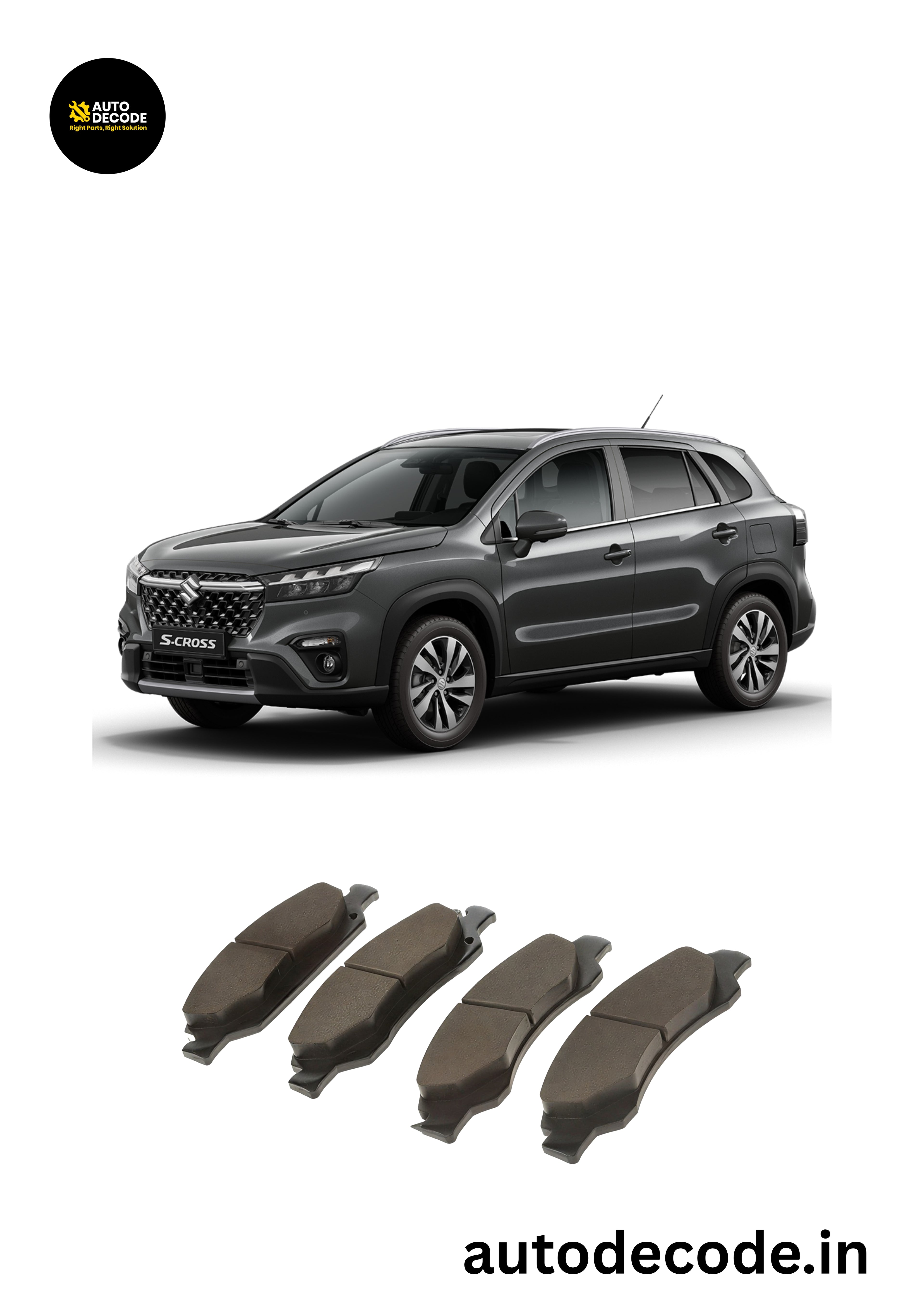 Front Brake Pads For Maruti Brezza / S-Cross / Grand Vitara – Maruti Genuine (MGP)