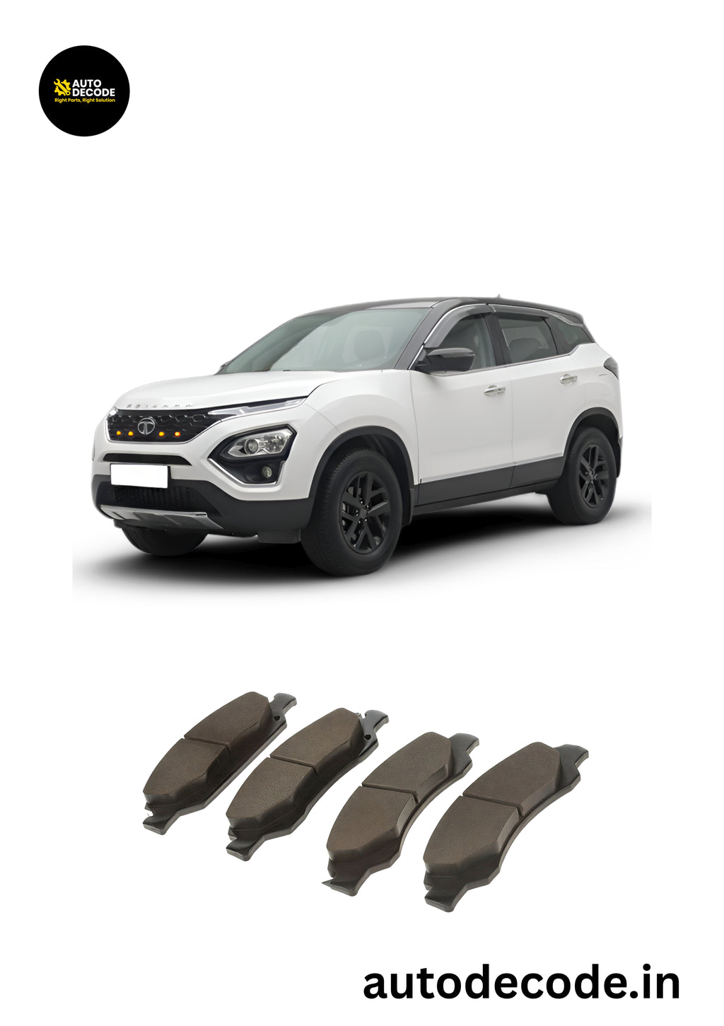 Front Brake Pads for Tata Harrier | TVS