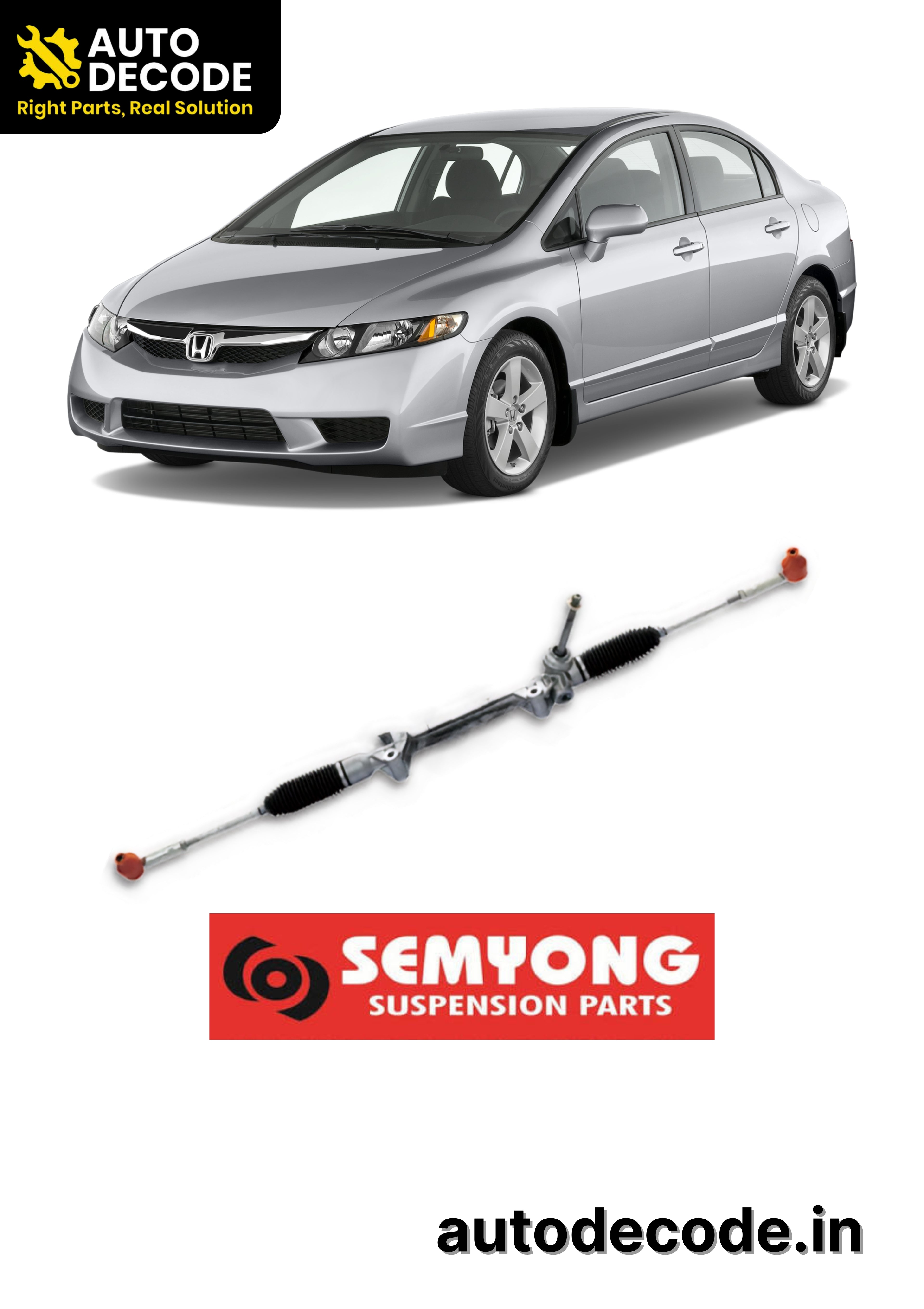 Steering Rack Assembly for Honda Civic – Semyong