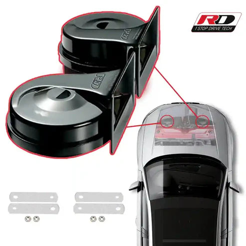RD Car Horns RD CH01 | Twin Tone 12V Car Horn Pair