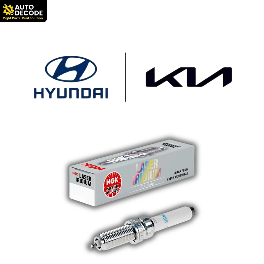 NGK ILKR9Q7G Laser Iridium Spark Plug for Hyundai & Kia | Creta, Seltos & Carens 1.4L Turbo | Set of 4