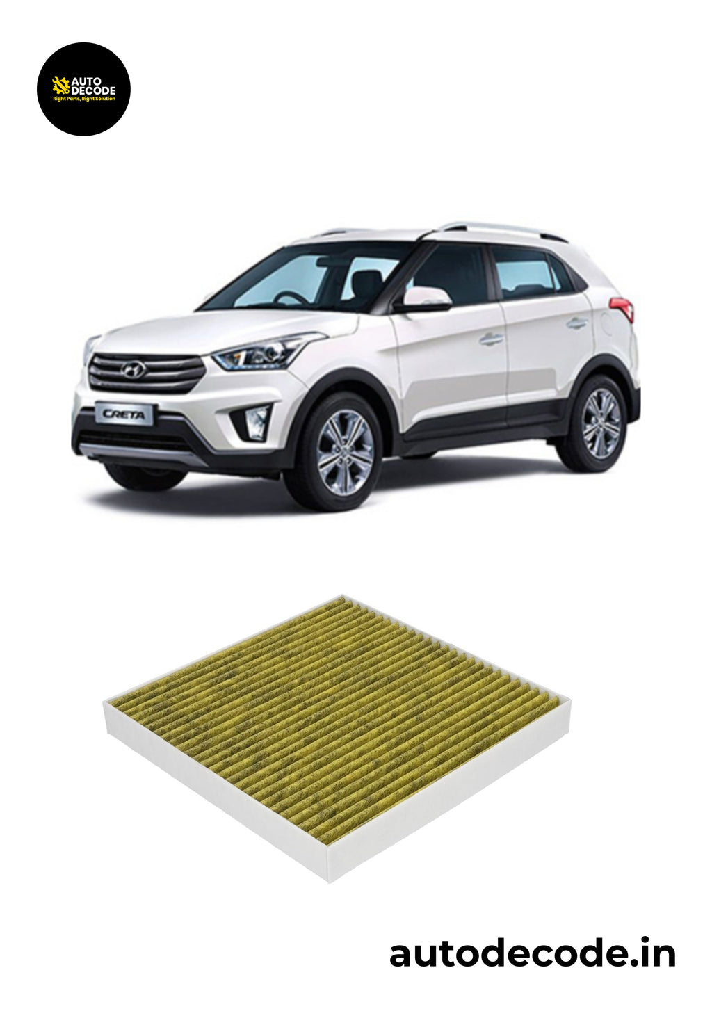 Hyundai Creta Activated Carbon Cabin Filter