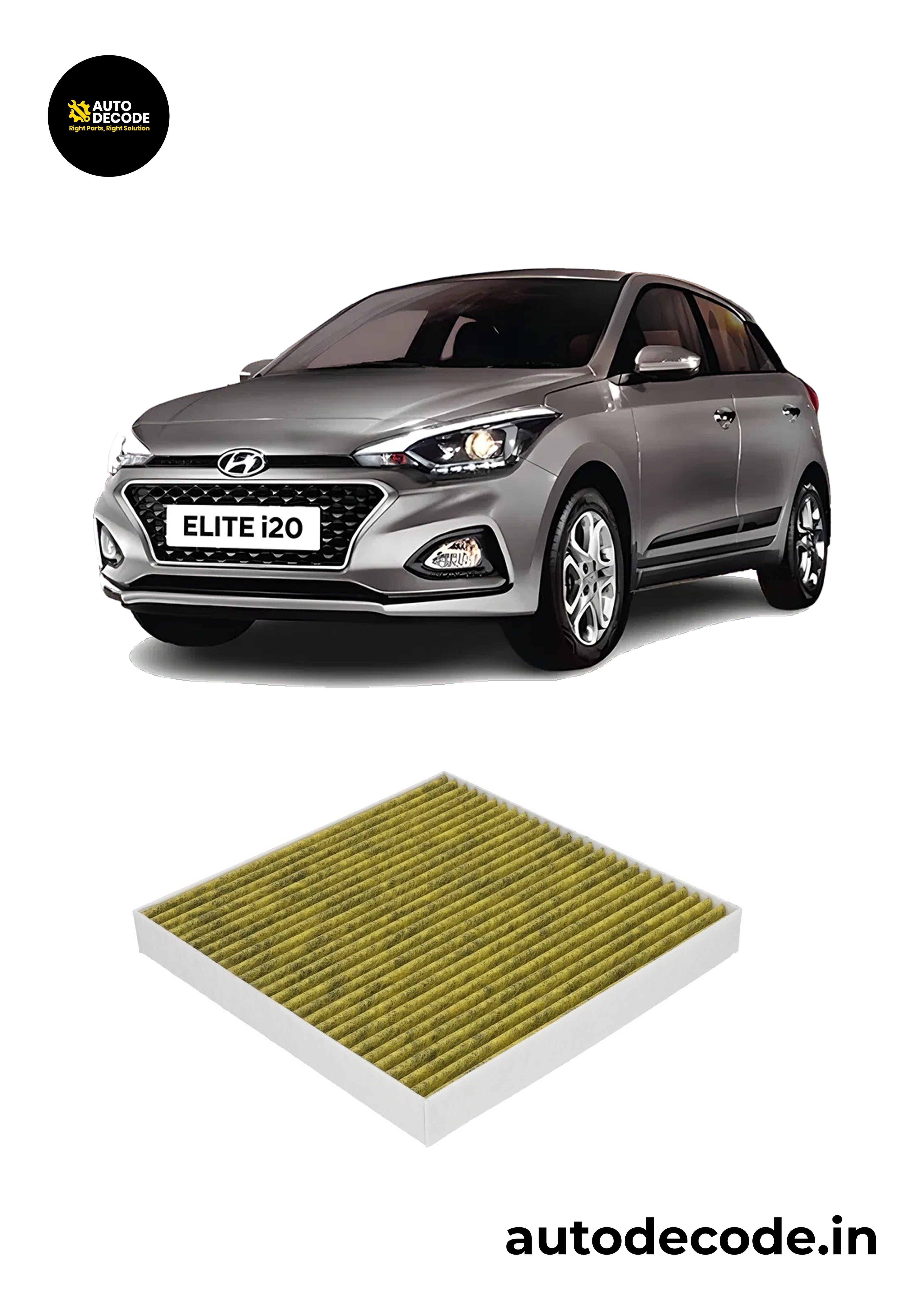 Hyundai i20 Elite N/M Activated Carbon Cabin Filter