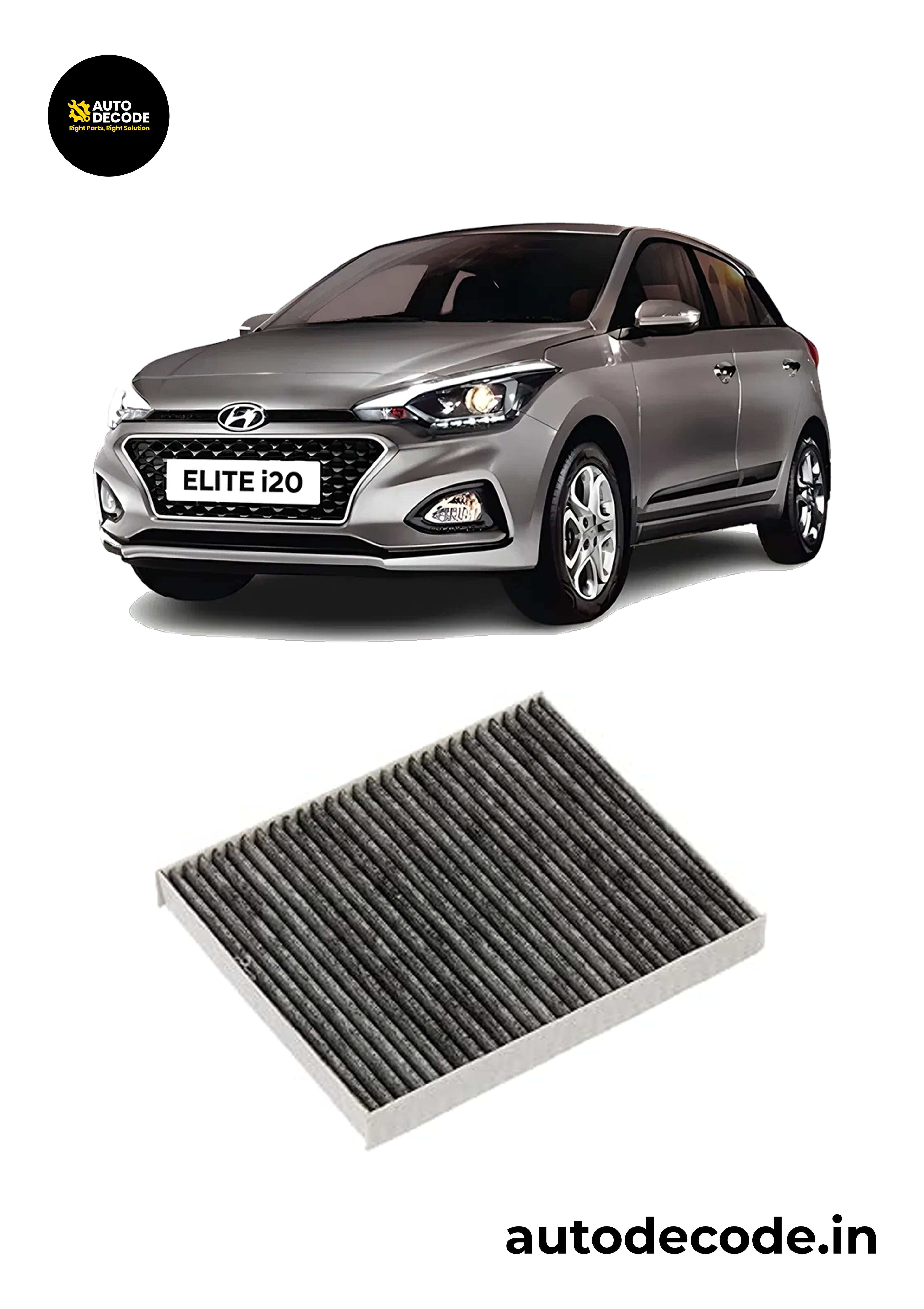 Hyundai i20 Elite N/M Activated Carbon Cabin Filter