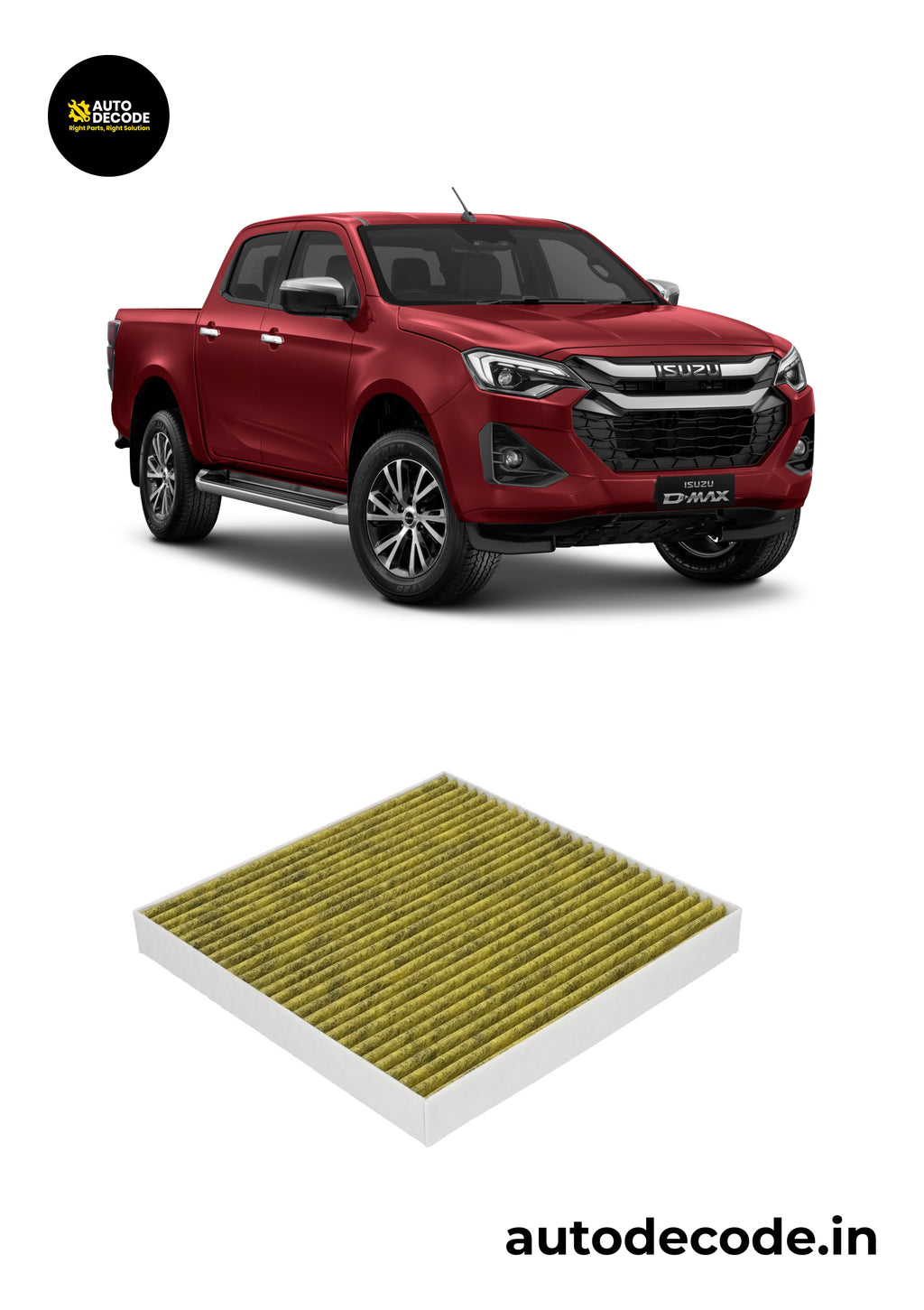 Isuzu D-Max 2.5L & 3.0L Activated Carbon Cabin Filter