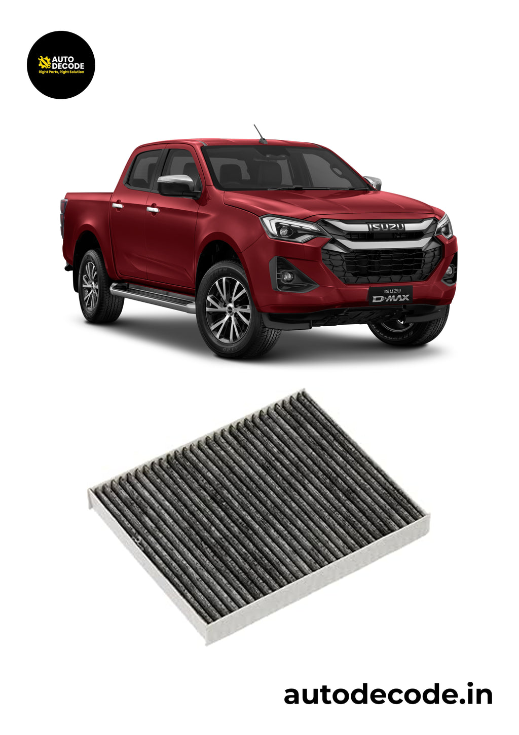 Isuzu D-Max 2.5L & 3.0L Activated Carbon Cabin Filter