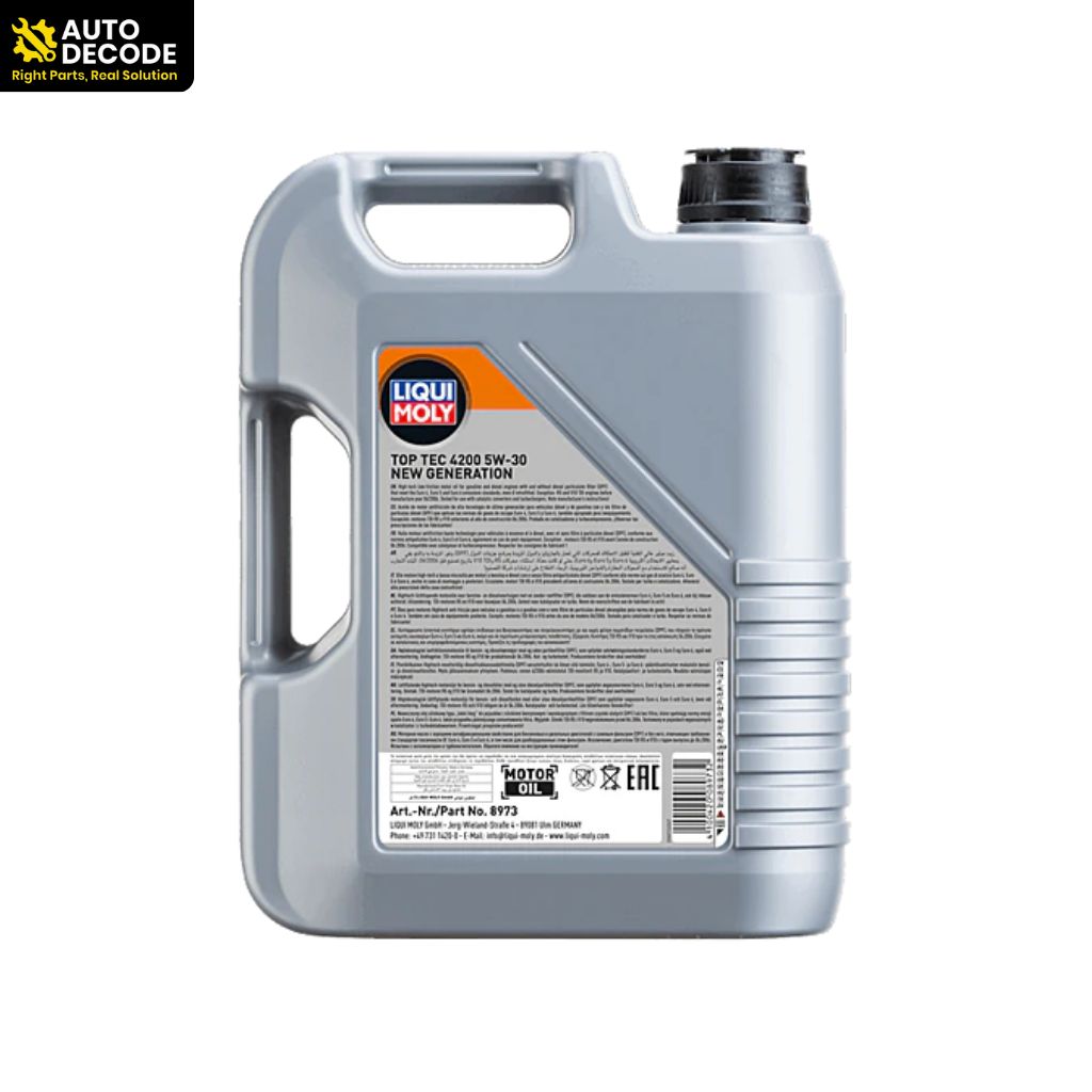 Liqui Moly Top Tec 4200 5W-30 Fully Synthetic Engine Oil -5L