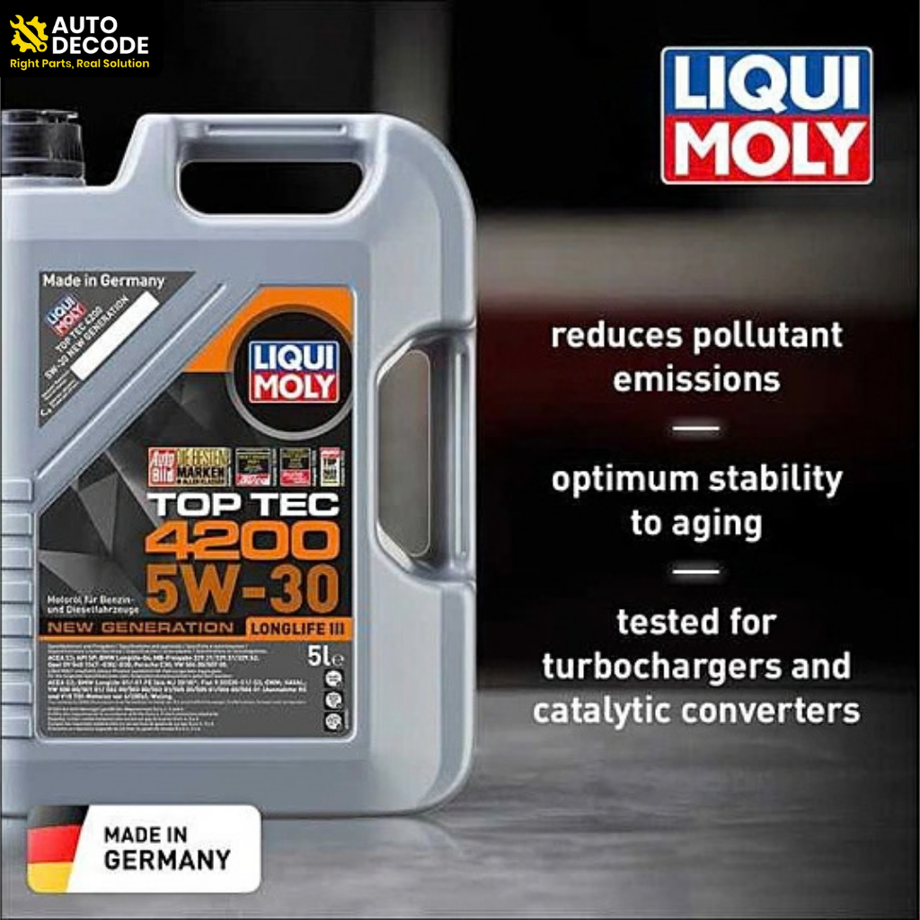 Liqui Moly Top Tec 4200 5W-30 Fully Synthetic Engine Oil -5L