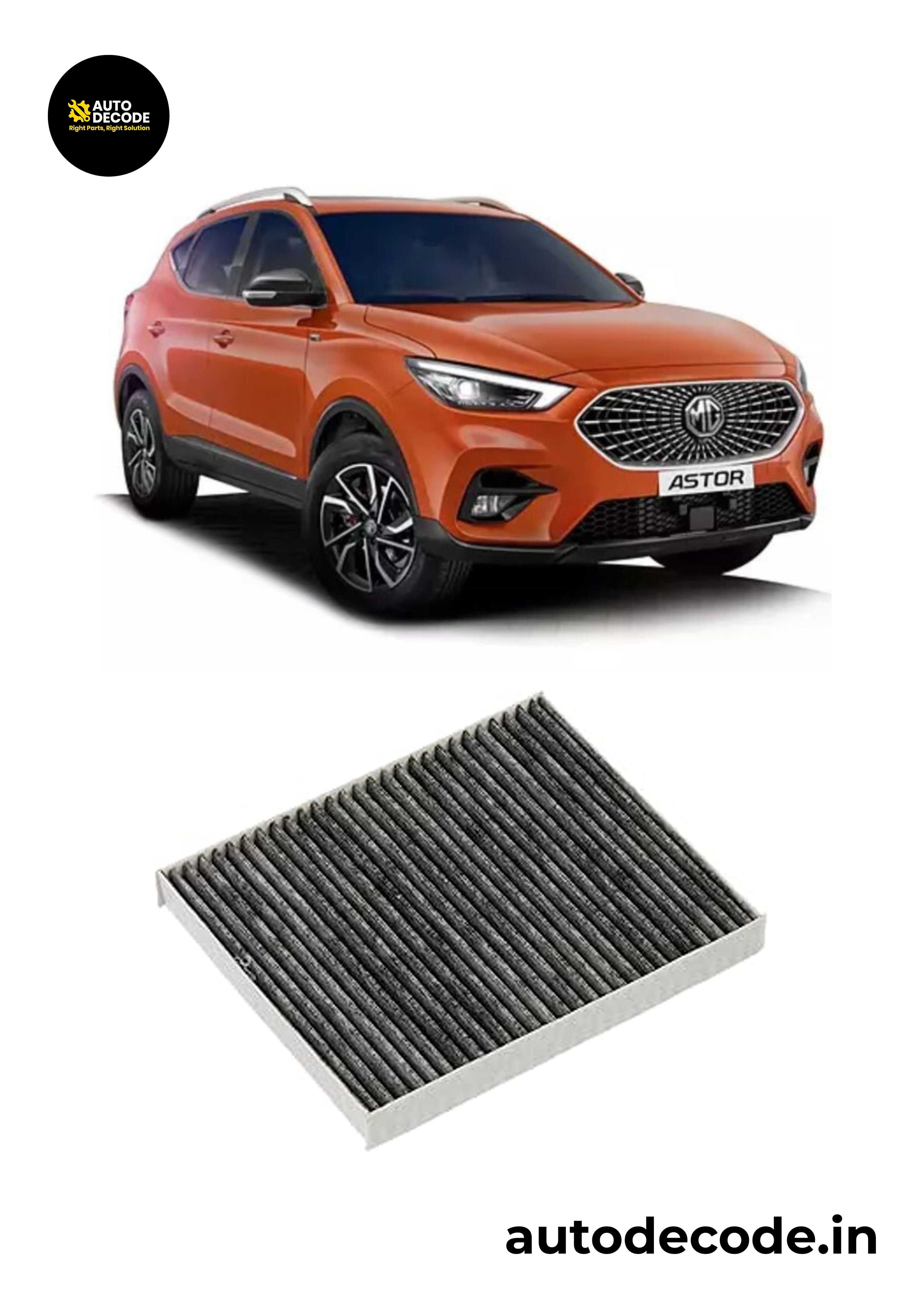 MG Astor 1.3L & 1.5L Activated Carbon Cabin Filter