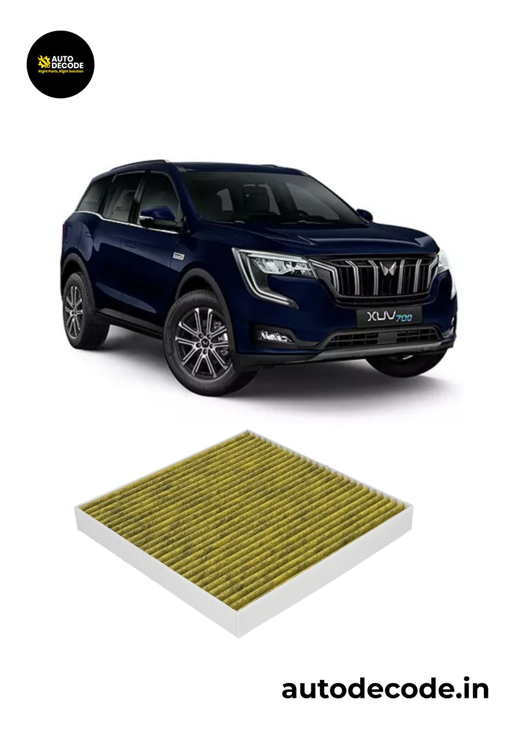 Mahindra XUV700 AX7 Activated Carbon Cabin Filter
