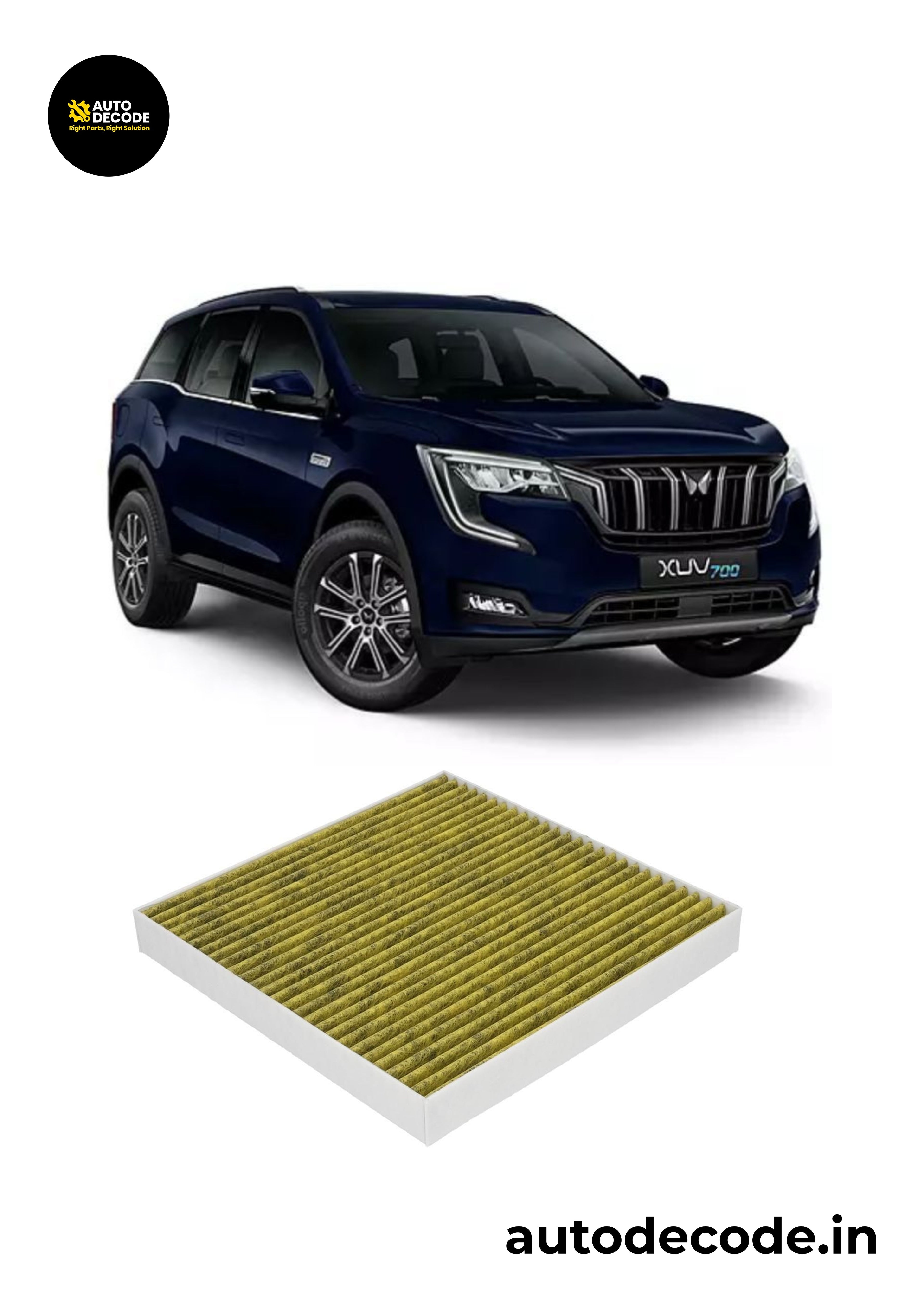 Mahindra XUV700 AX7 Activated Carbon Cabin Filter